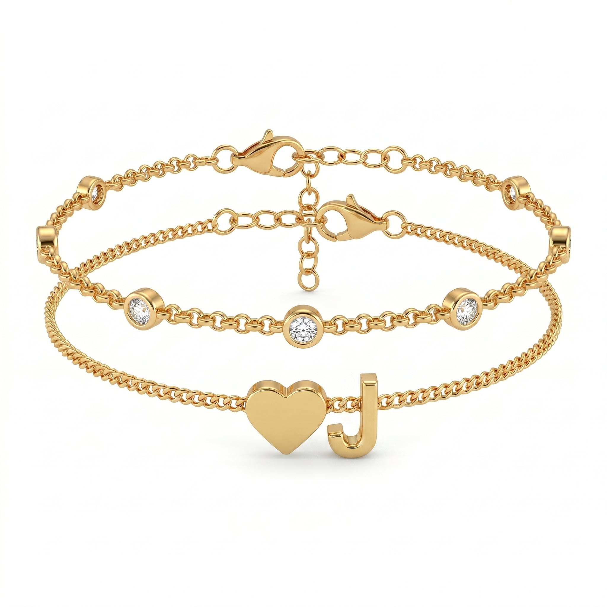 Bracelete de Iniciais "Amor"