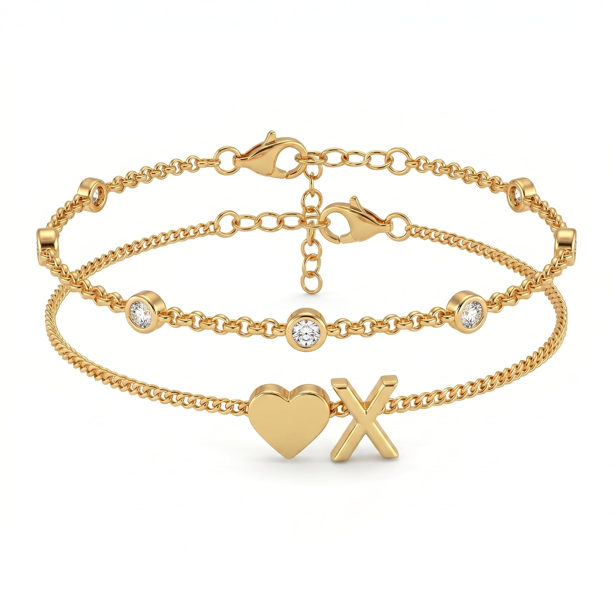 Bracelete de Iniciais "Amor"