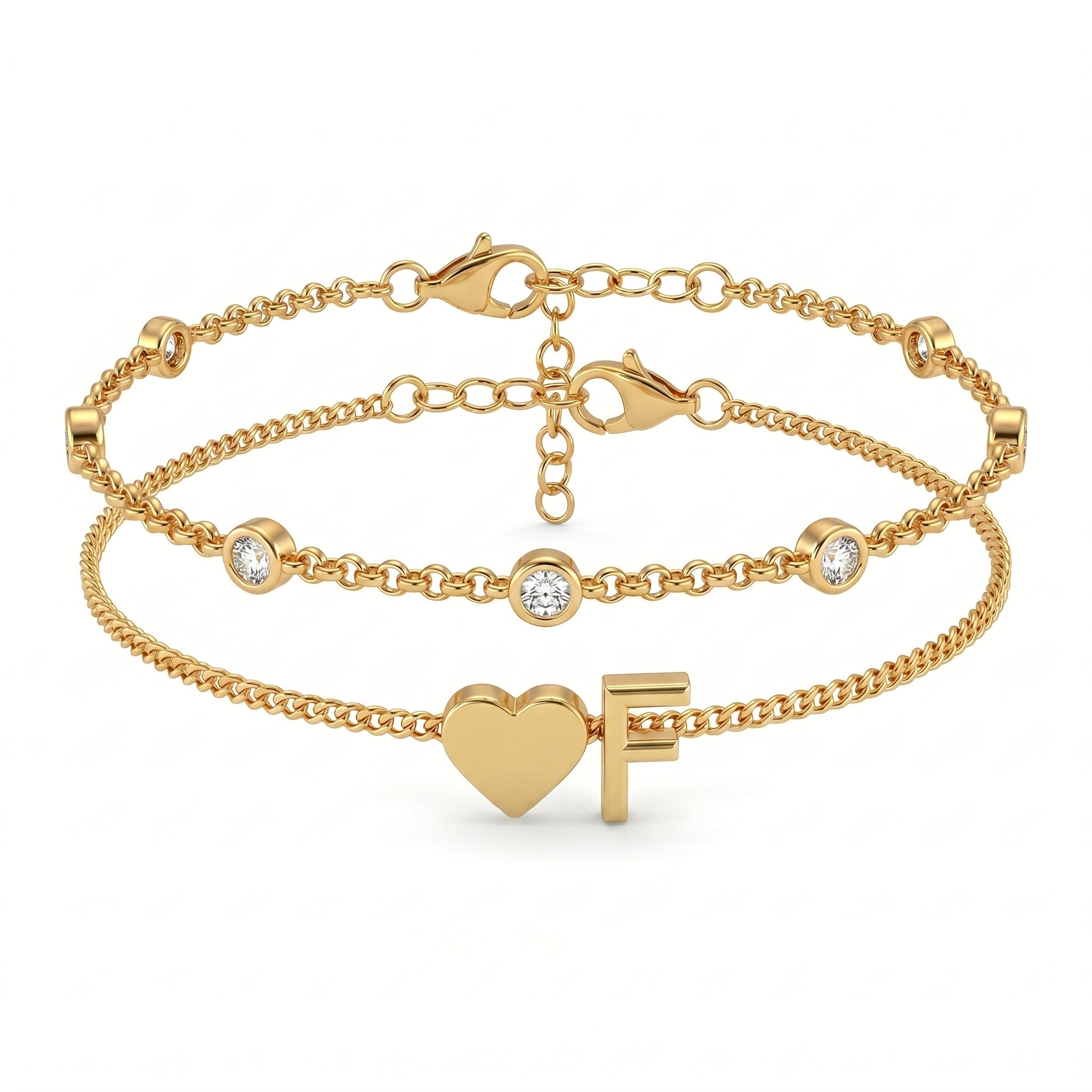 Bracelete de Iniciais "Amor"