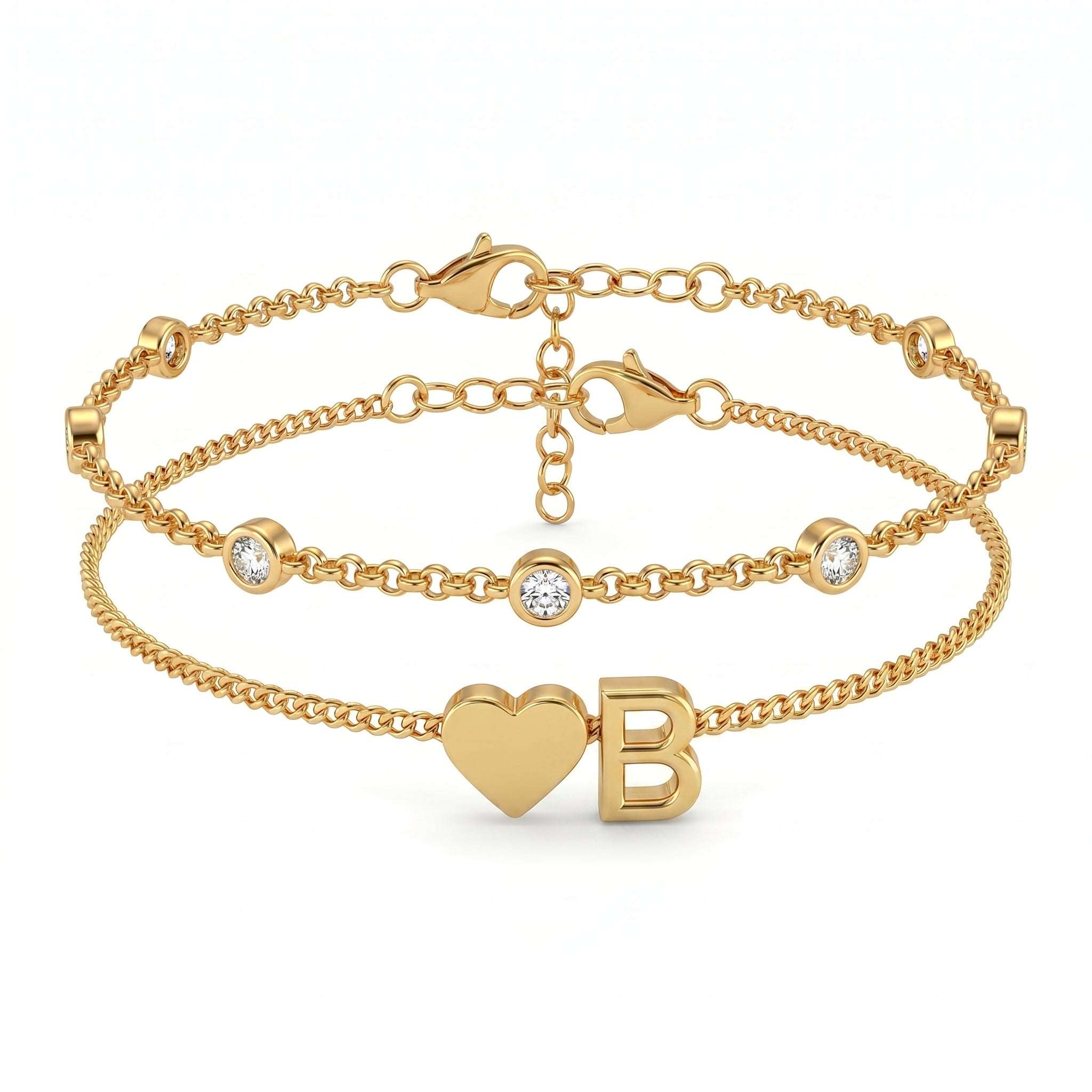 Bracelete de Iniciais "Amor"