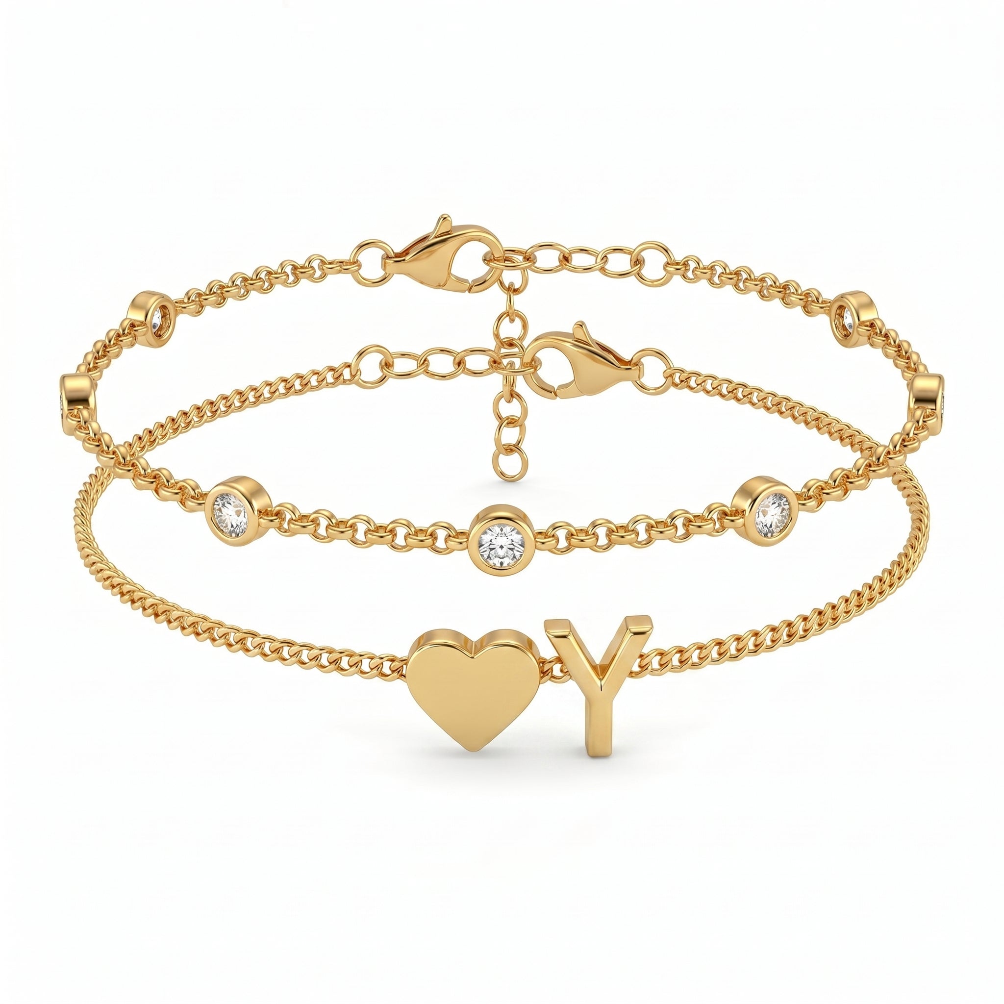 Bracelete de Iniciais "Amor"