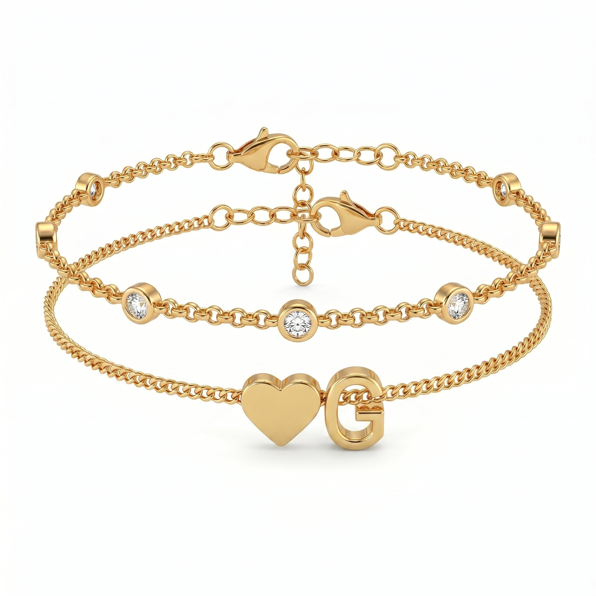 Bracelete de Iniciais "Amor"