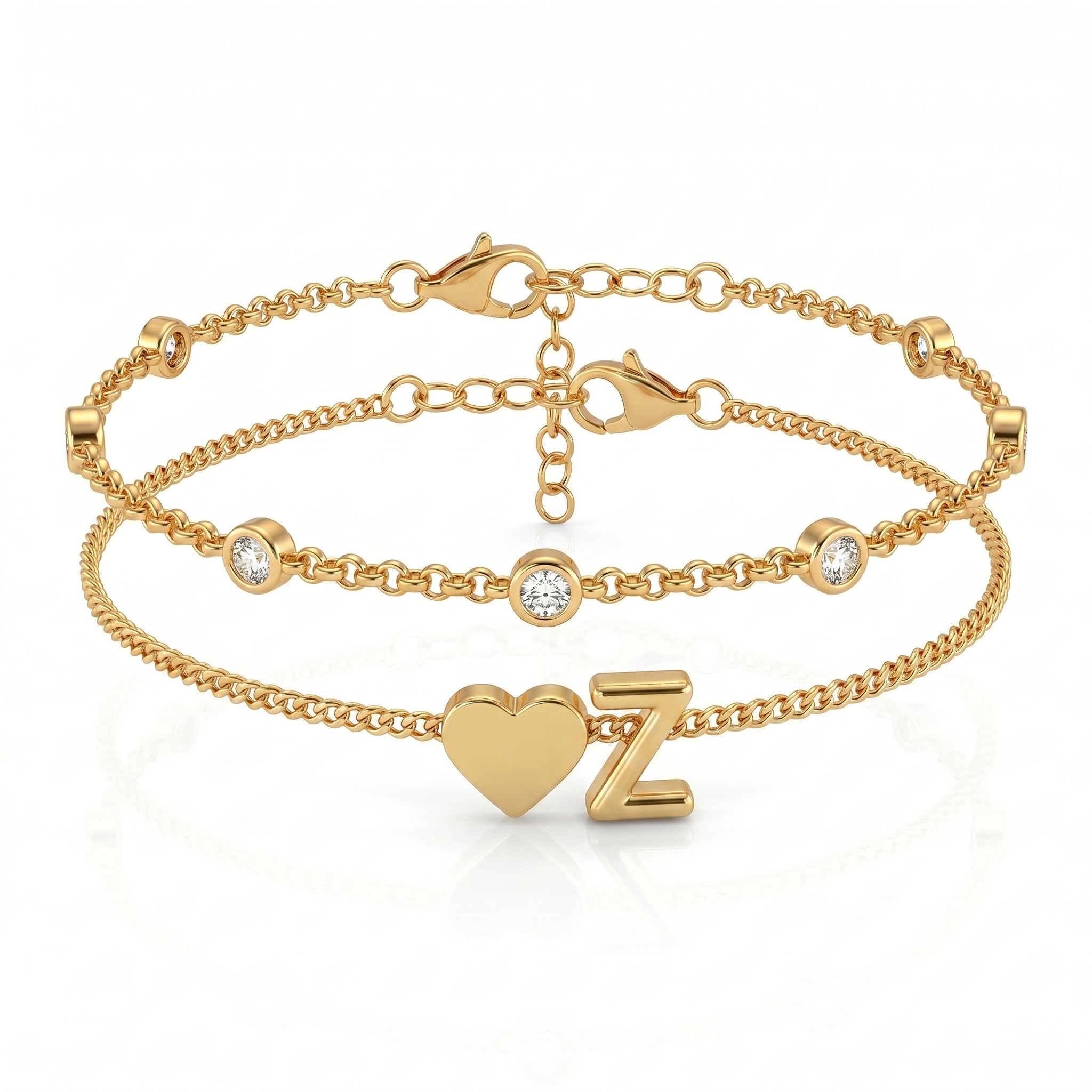 Bracelete de Iniciais "Amor"