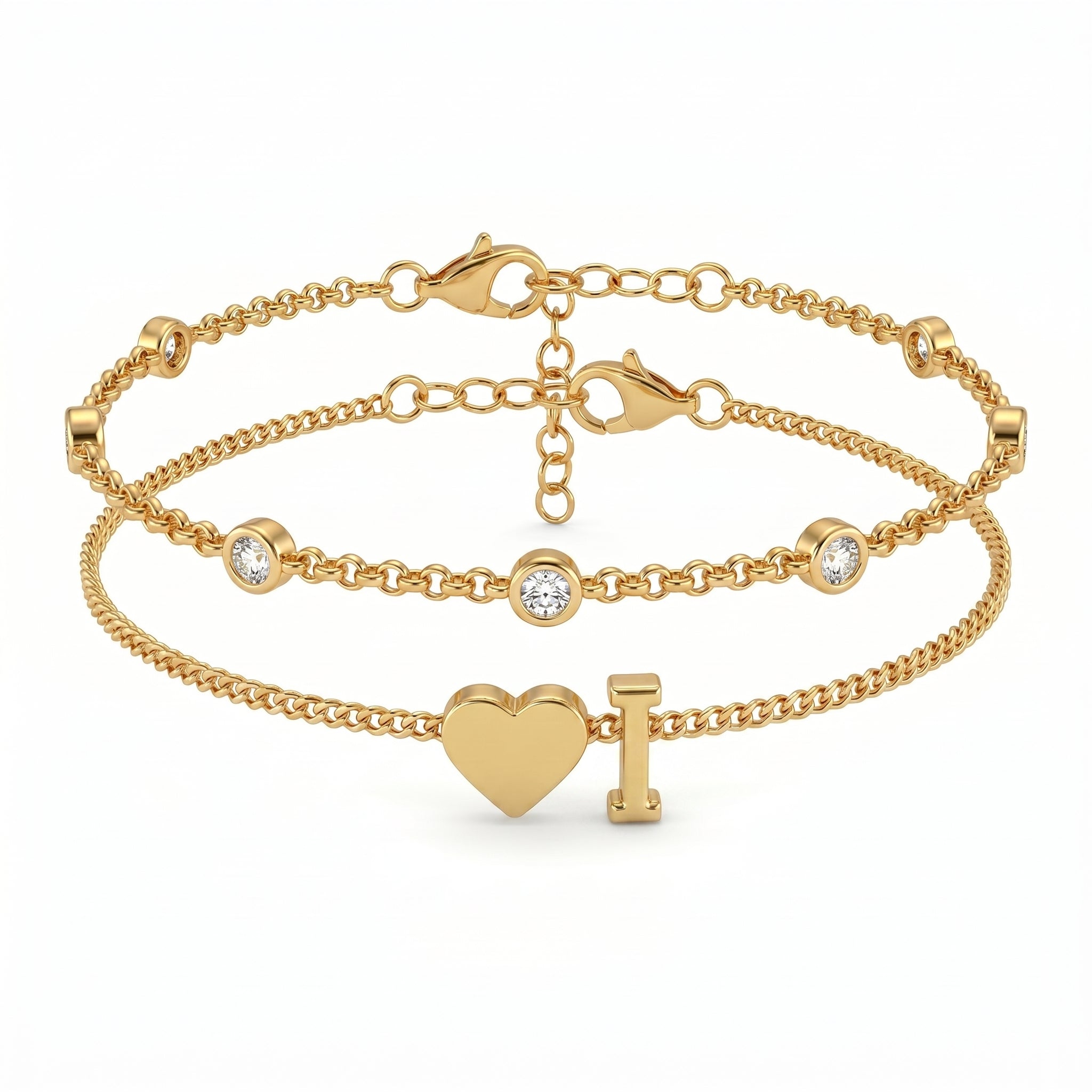Bracelete de Iniciais "Amor"