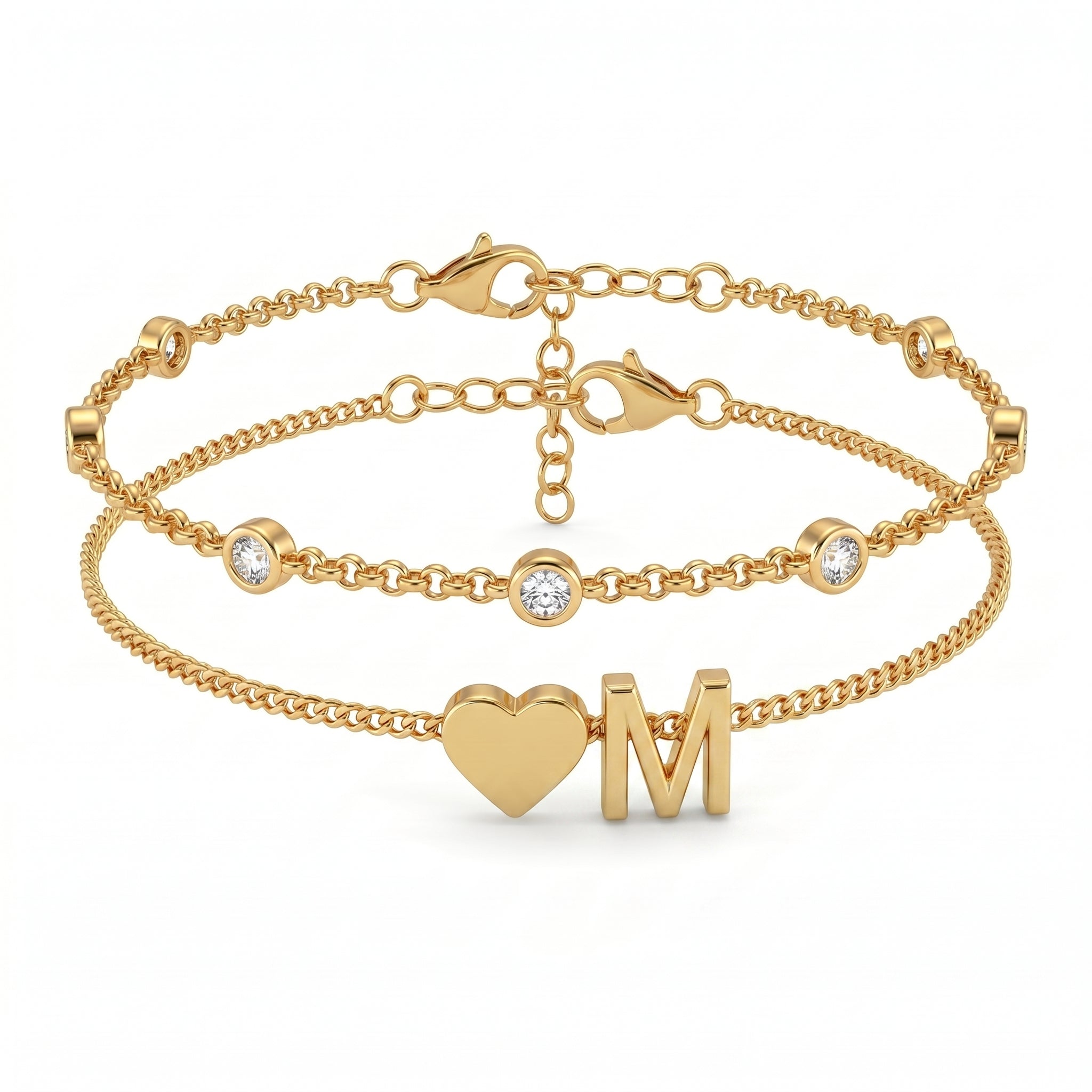 Bracelete de Iniciais "Amor"