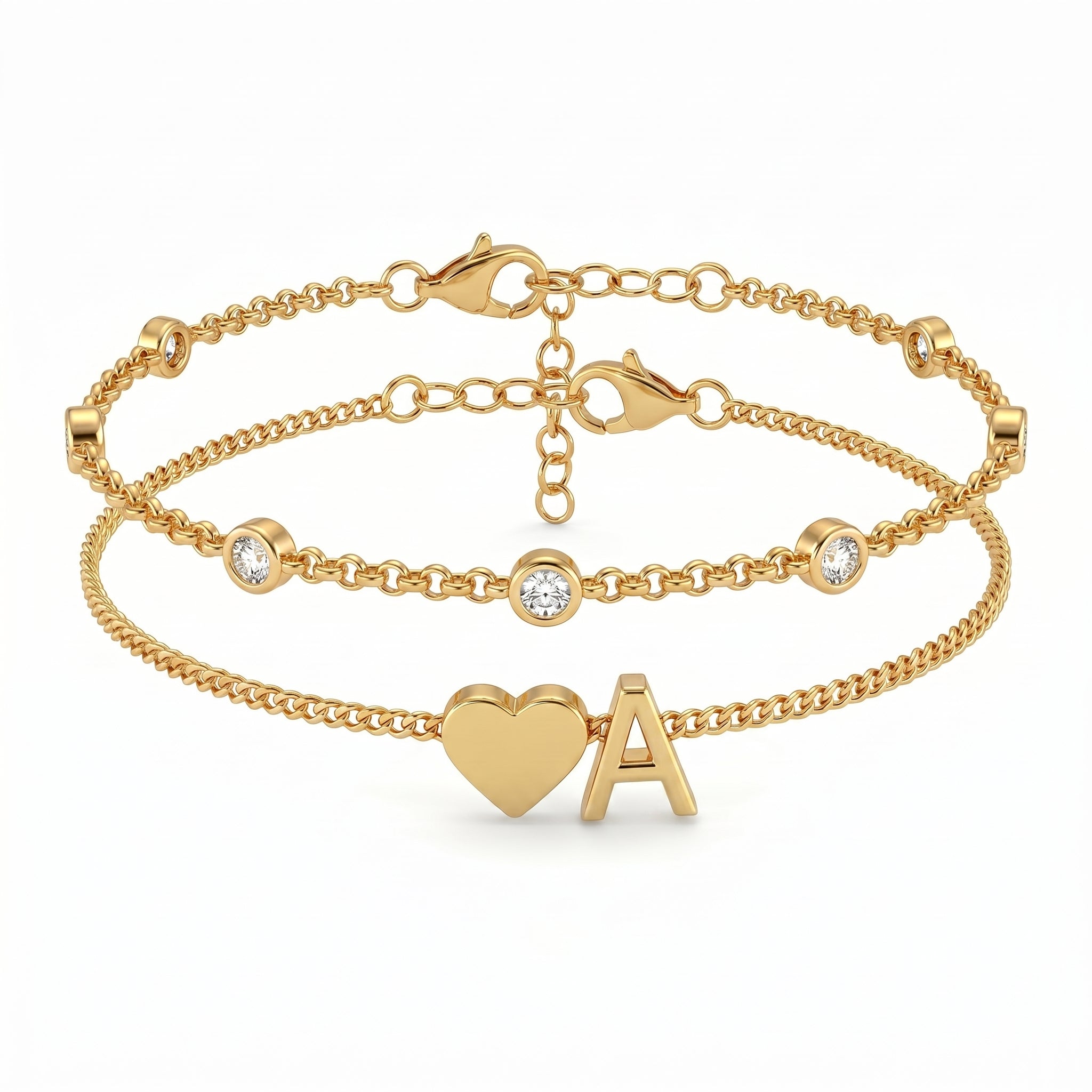 Bracelete de Iniciais "Amor"