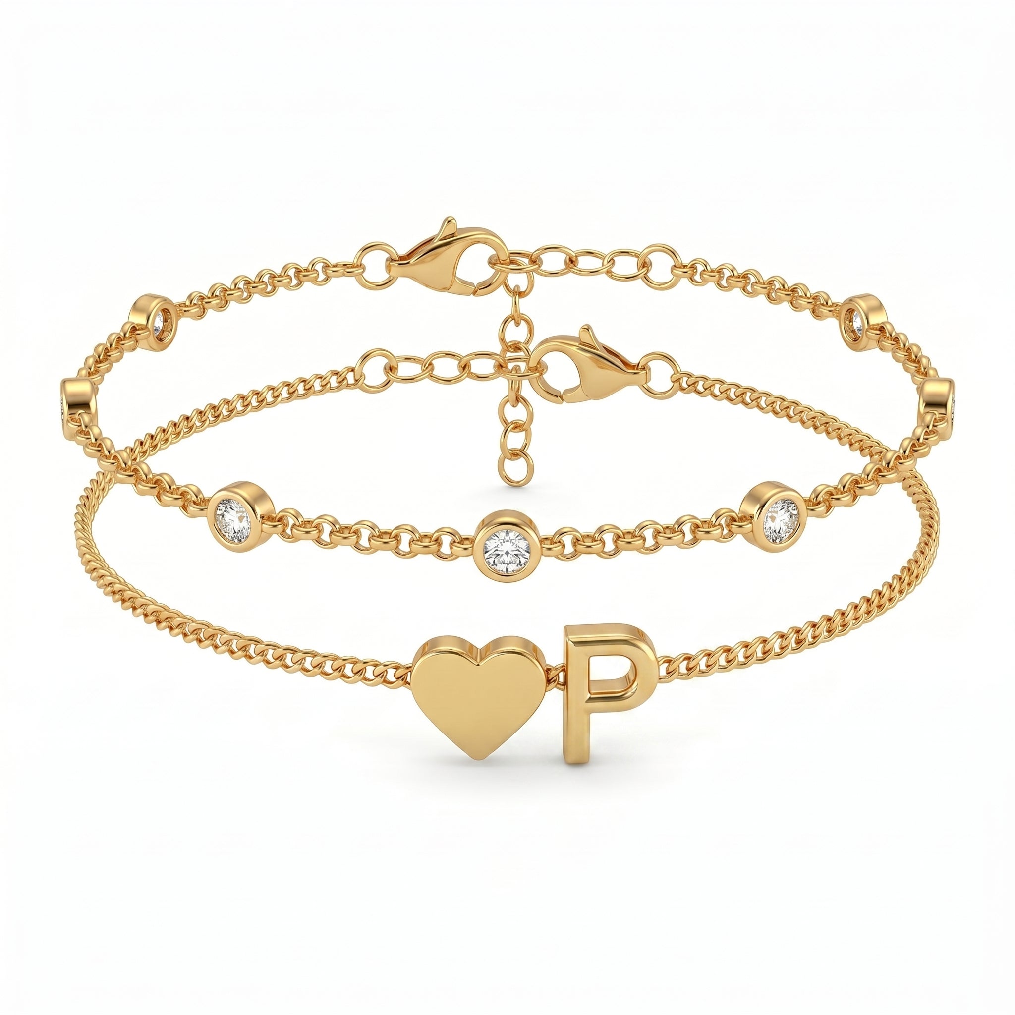 Bracelete de Iniciais "Amor"