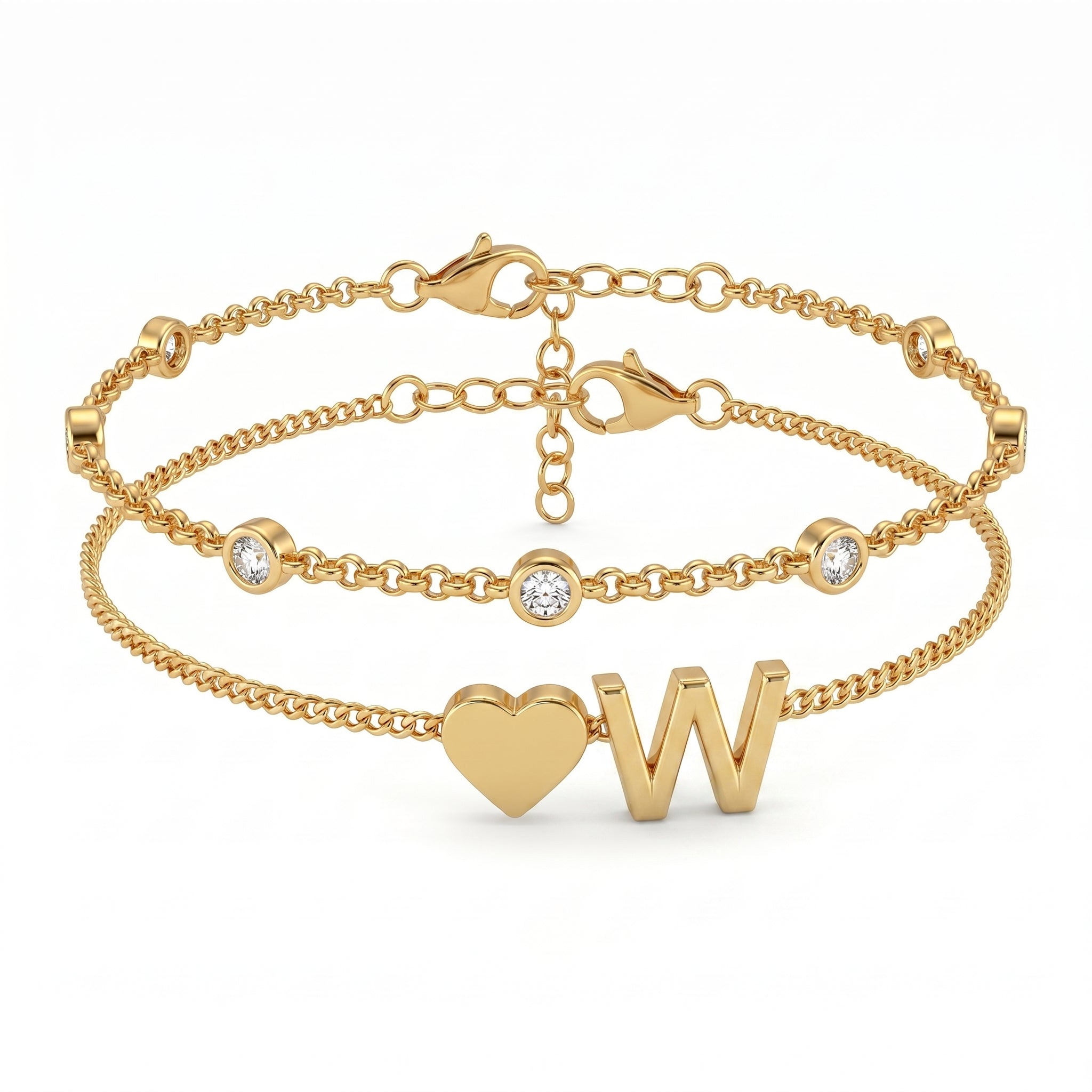 Bracelete de Iniciais "Amor"