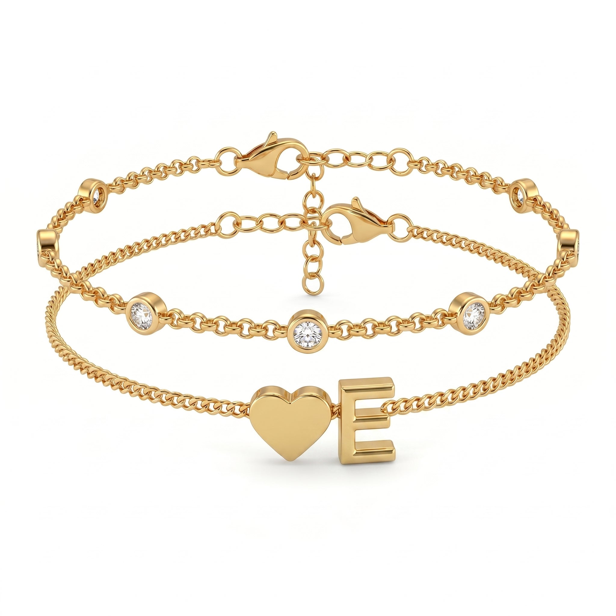 Bracelete de Iniciais "Amor"