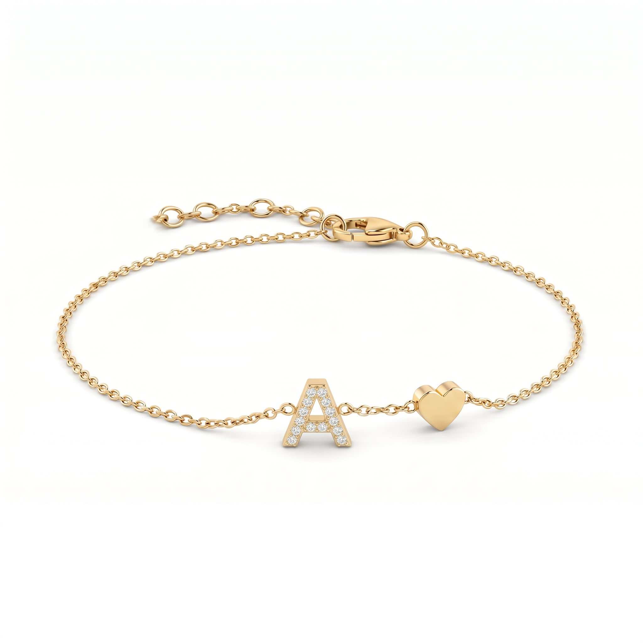 Pulseira de Charms Inicial