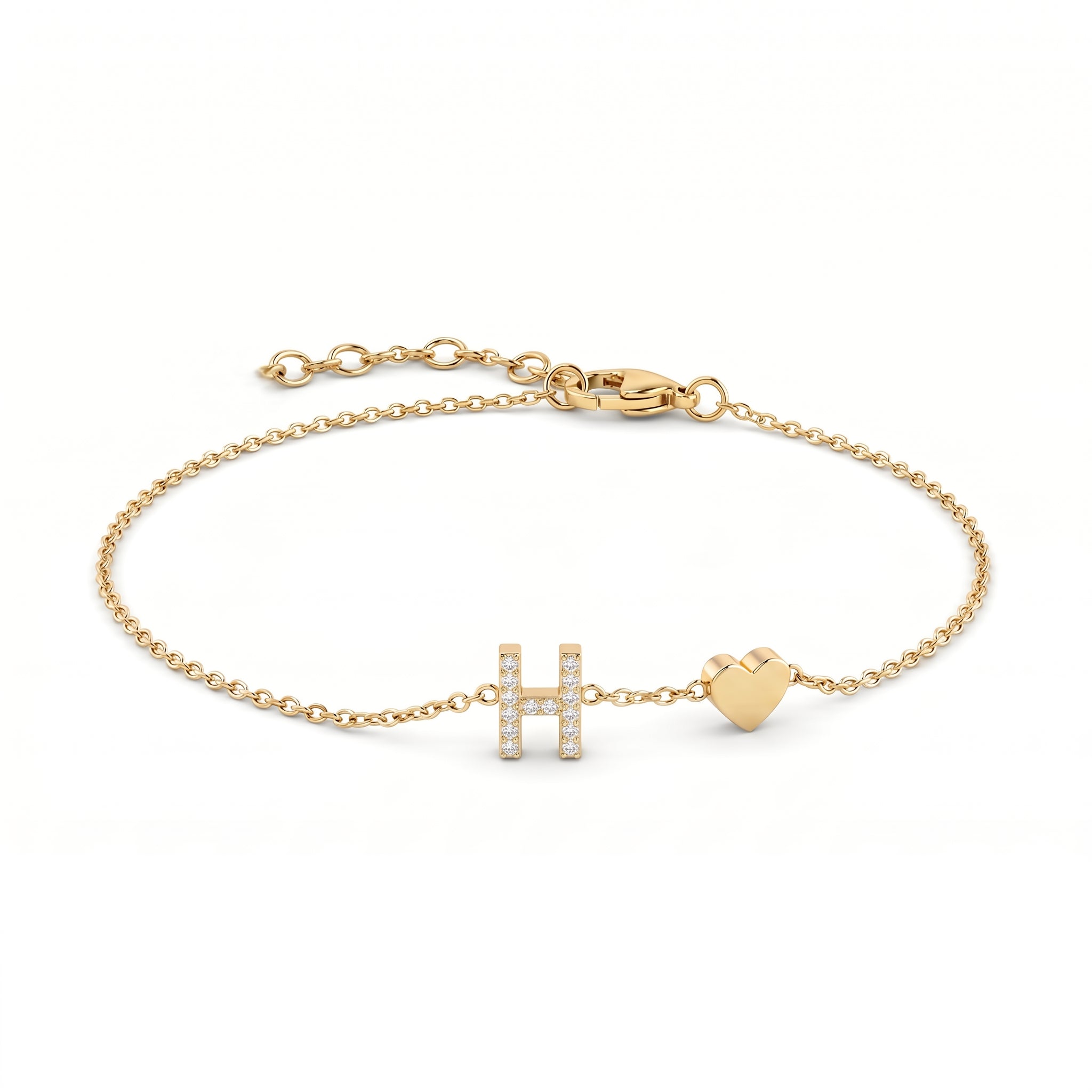 Pulseira de Charms Inicial