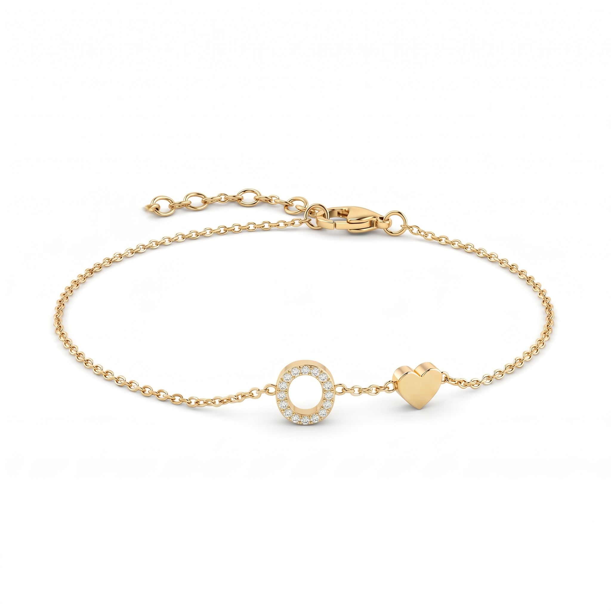 Pulseira de Charms Inicial