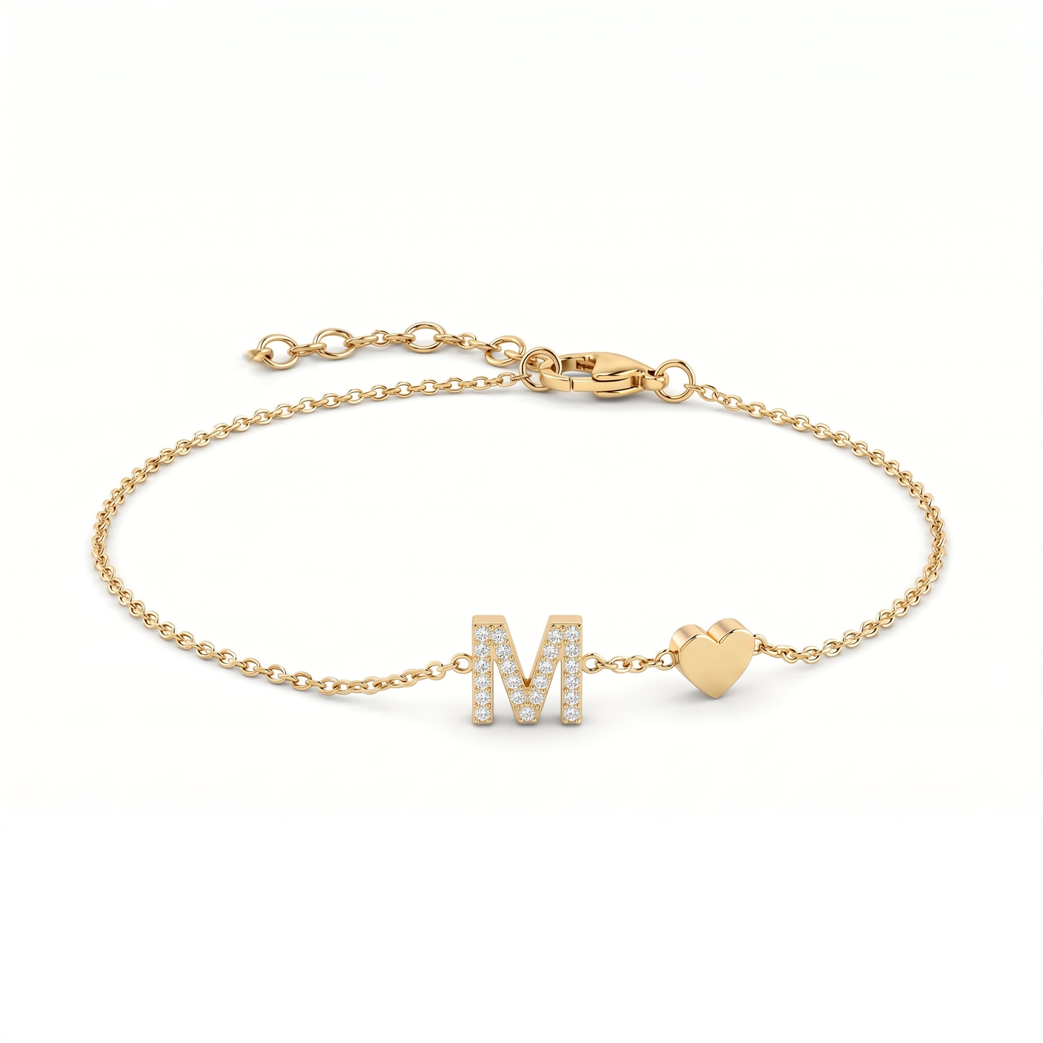Pulseira de Charms Inicial