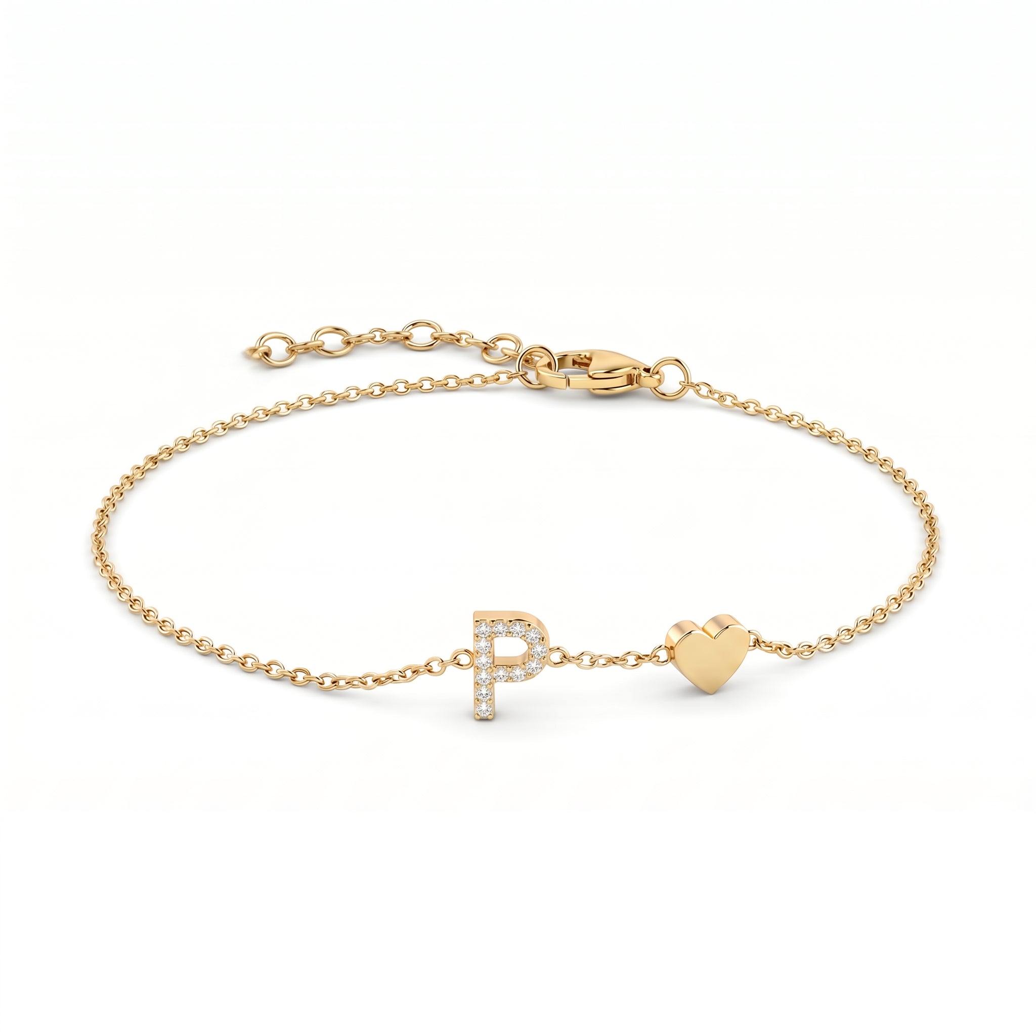 Pulseira de Charms Inicial