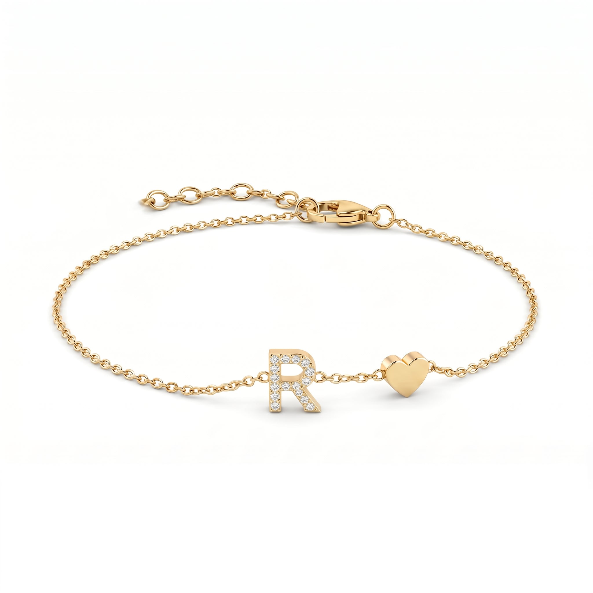 Pulseira de Charms Inicial