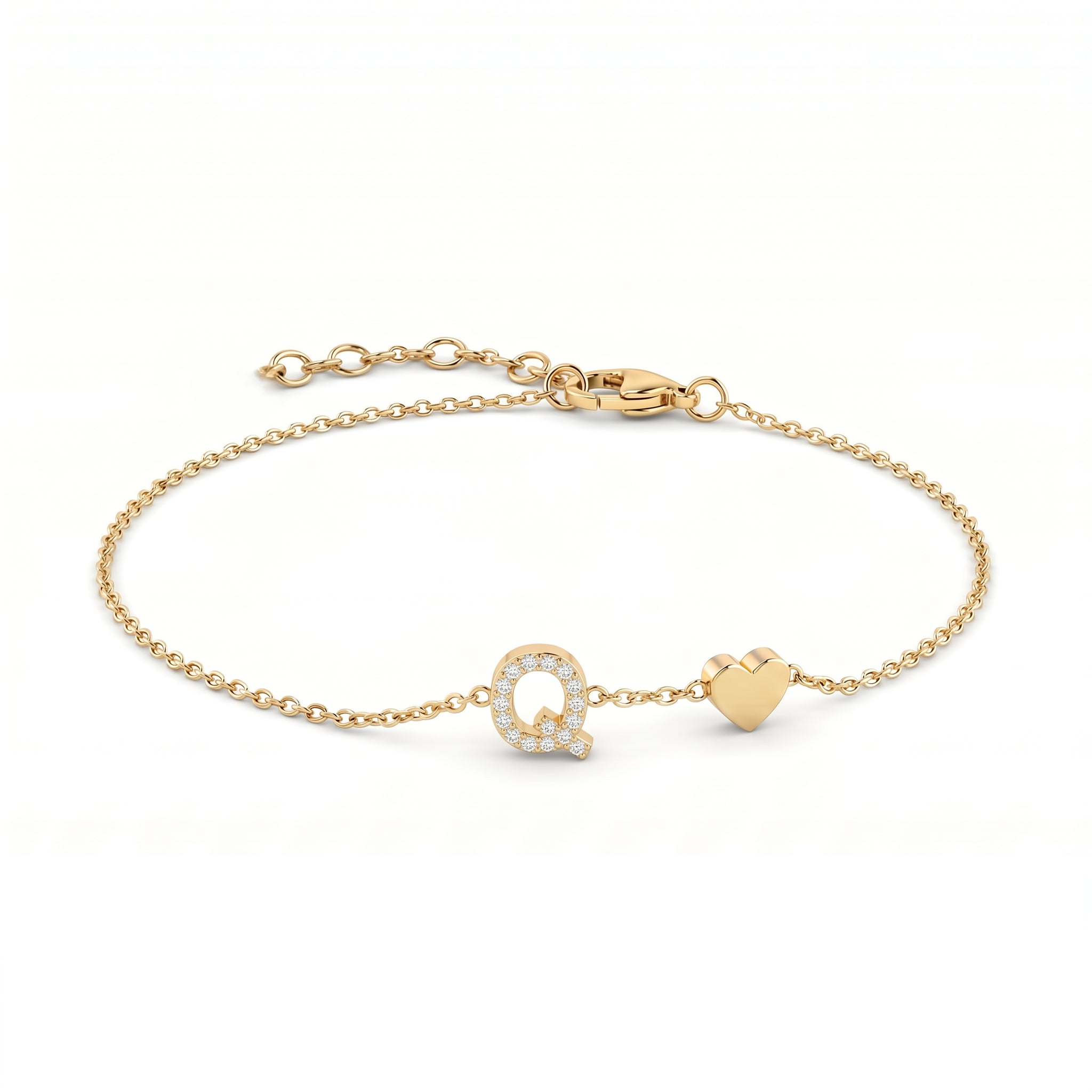 Pulseira de Charms Inicial
