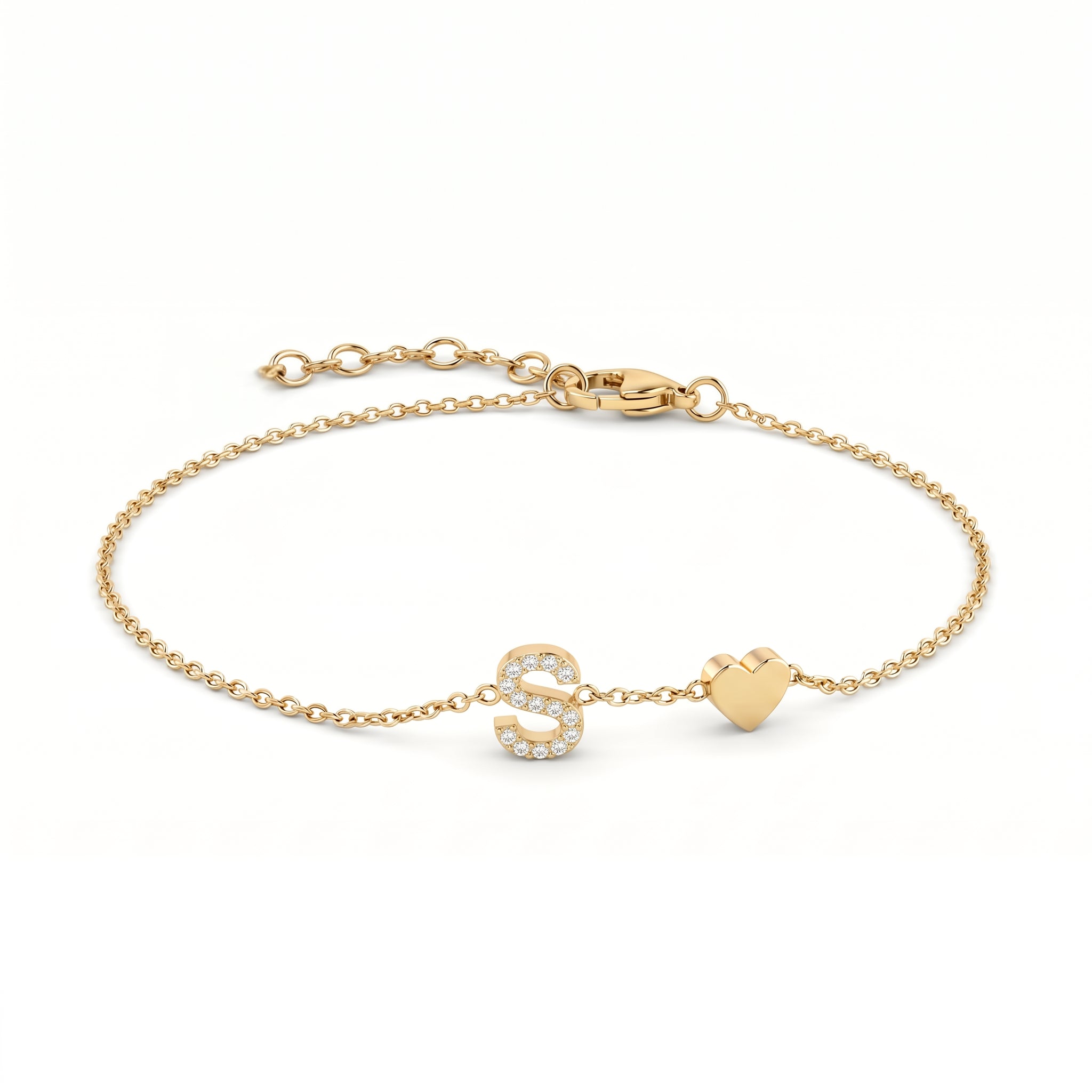 Pulseira de Charms Inicial