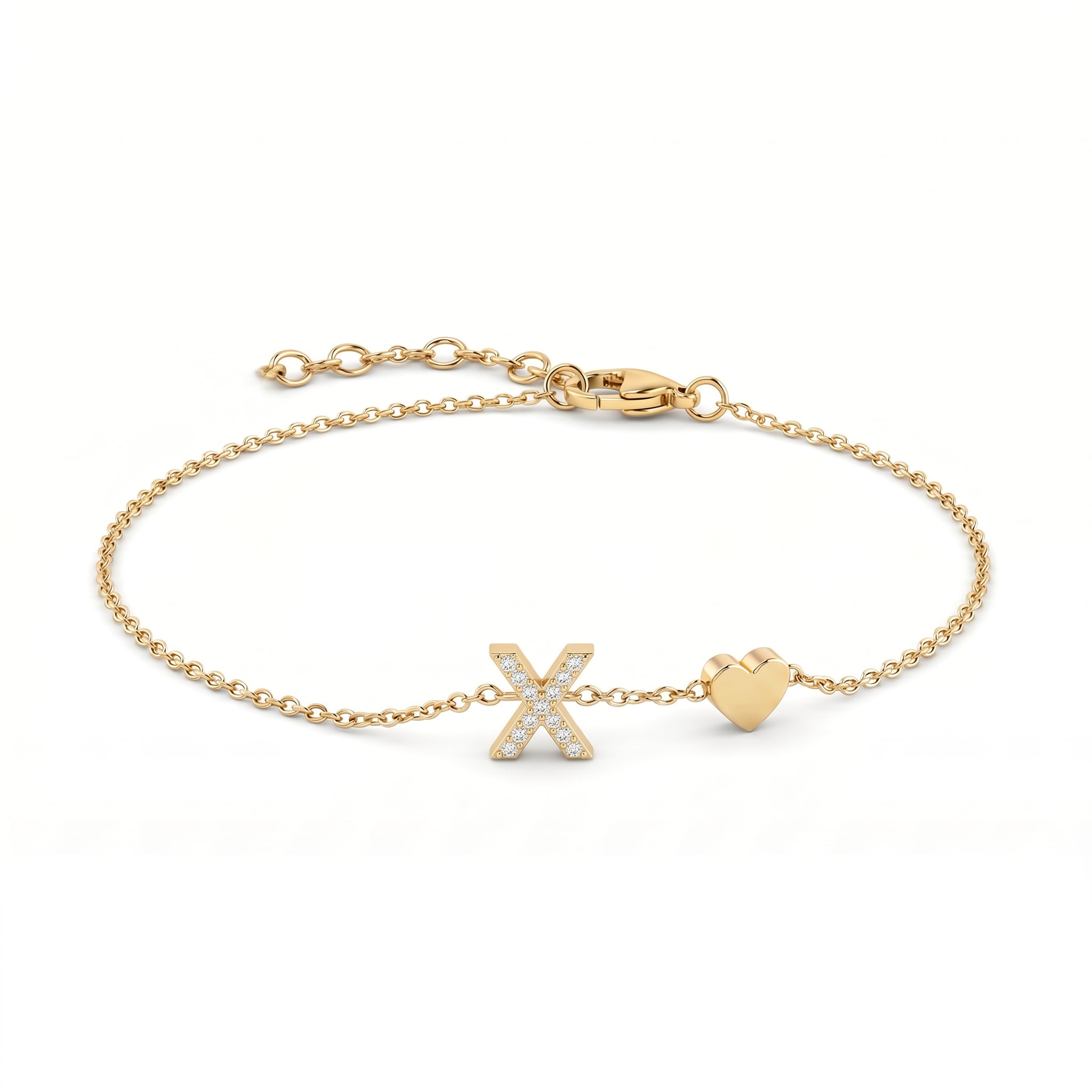 Pulseira de Charms Inicial