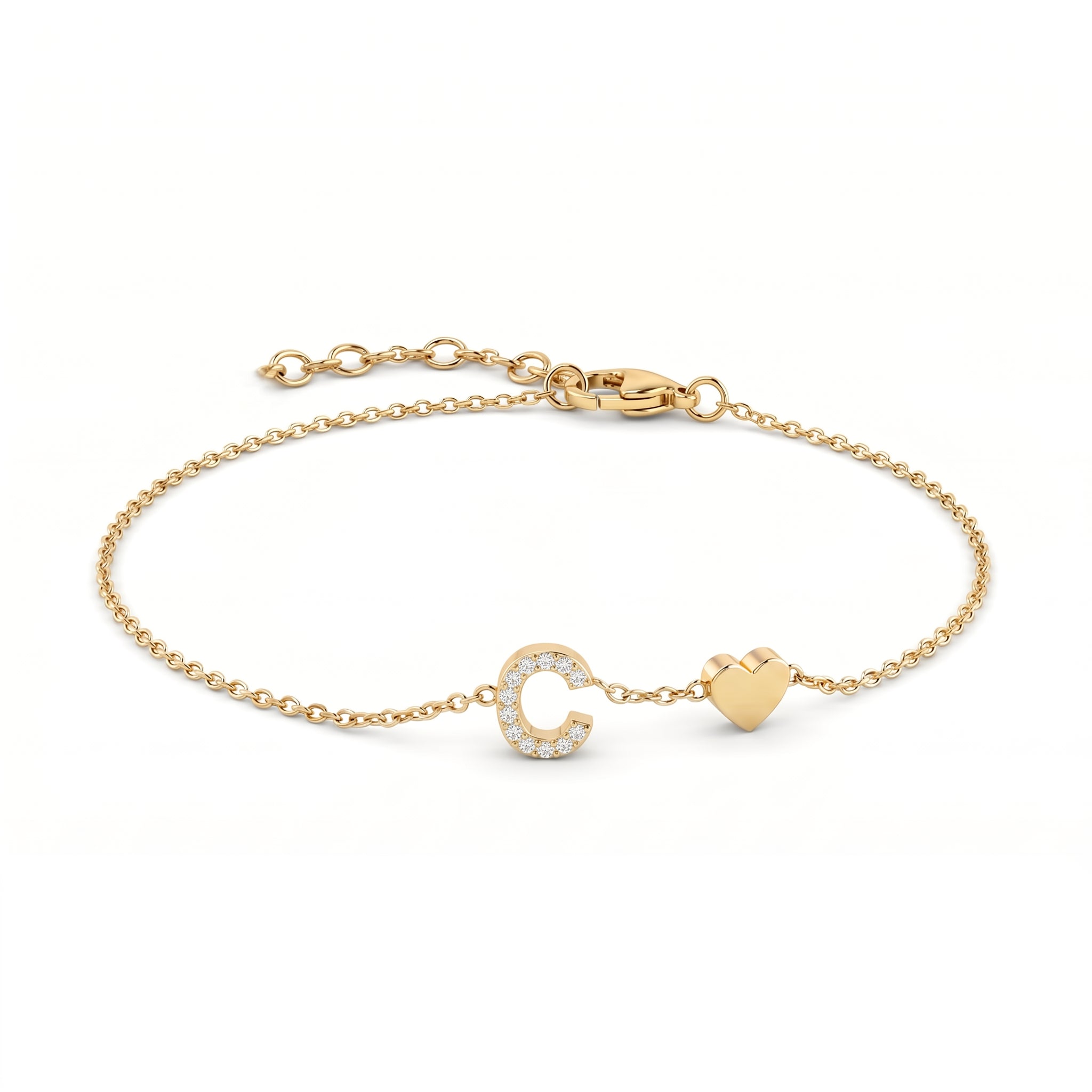 Pulseira de Charms Inicial