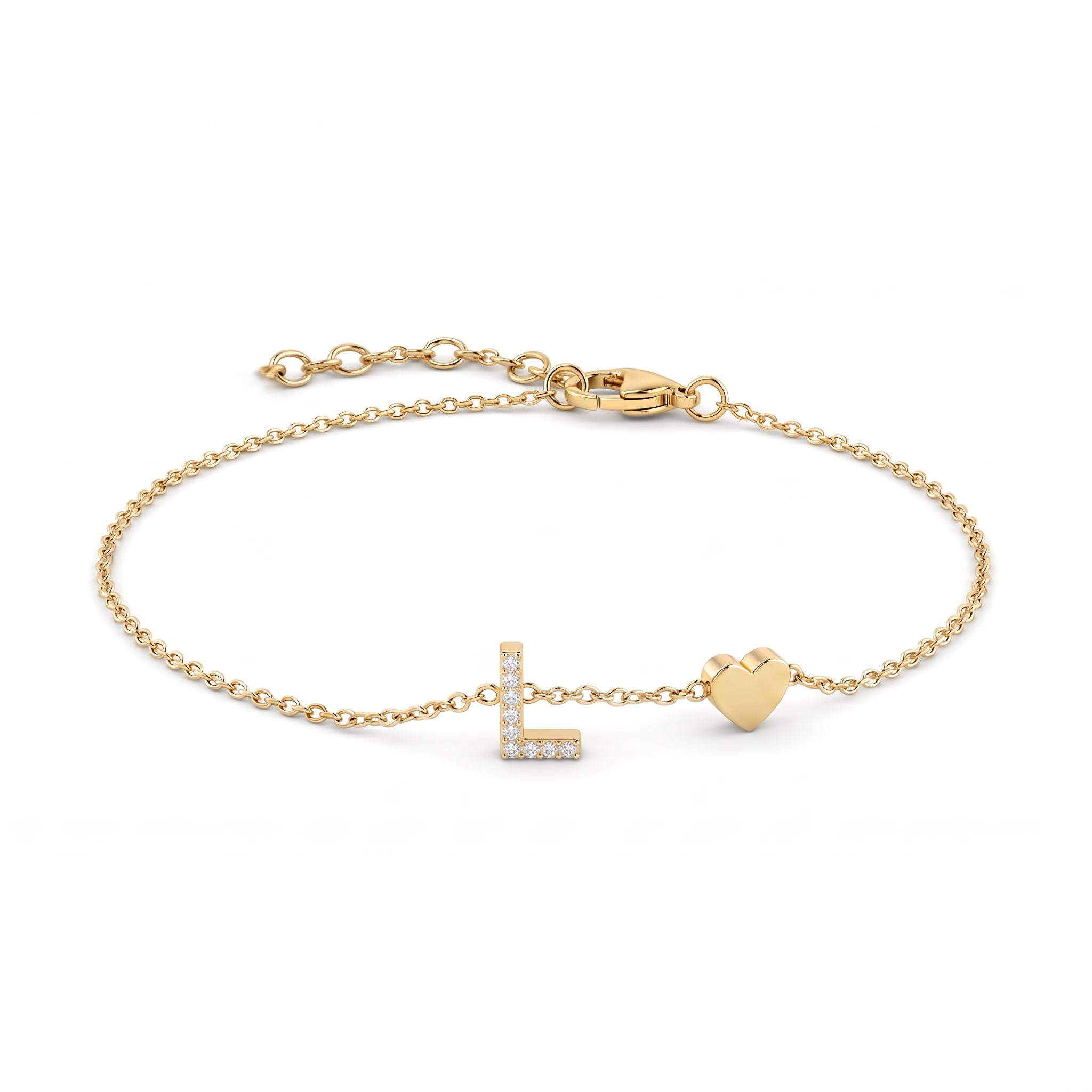 Pulseira de Charms Inicial