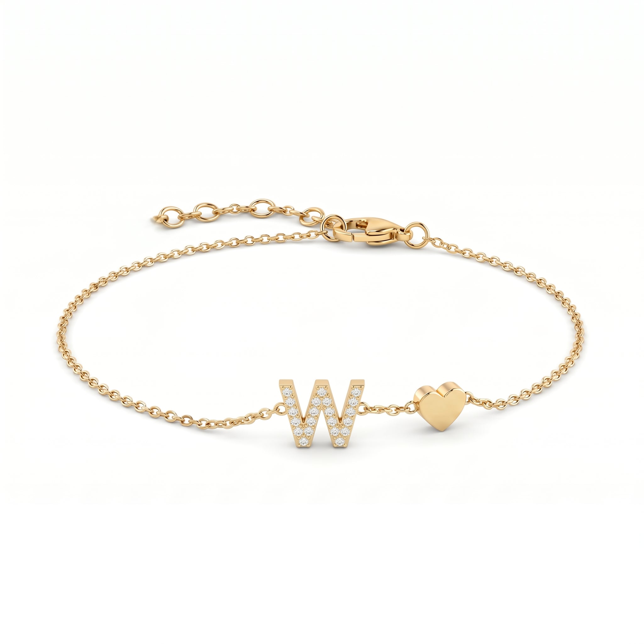 Pulseira de Charms Inicial