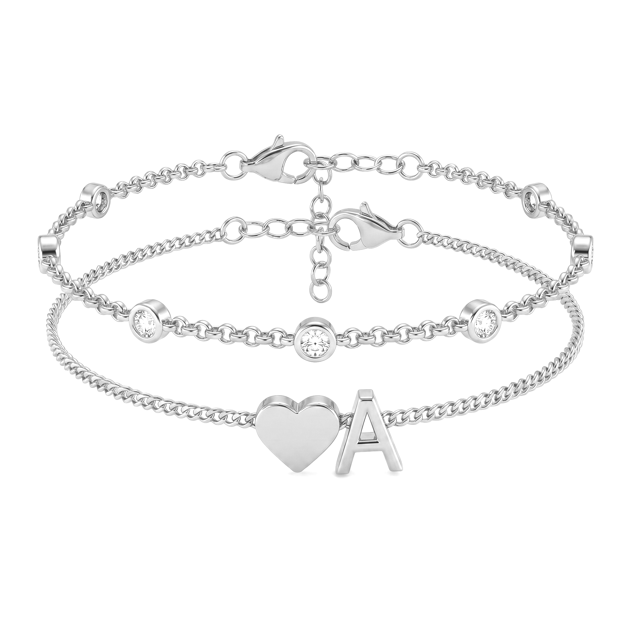 Bracelete de Iniciais "Amor"
