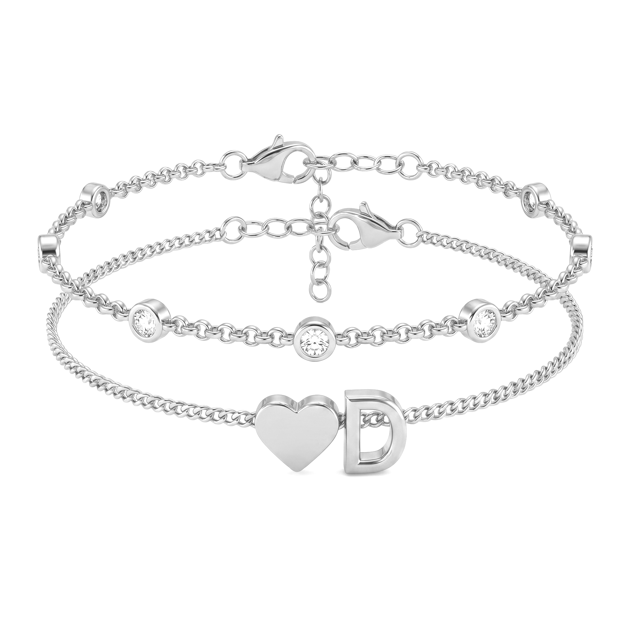 Bracelete de Iniciais "Amor"