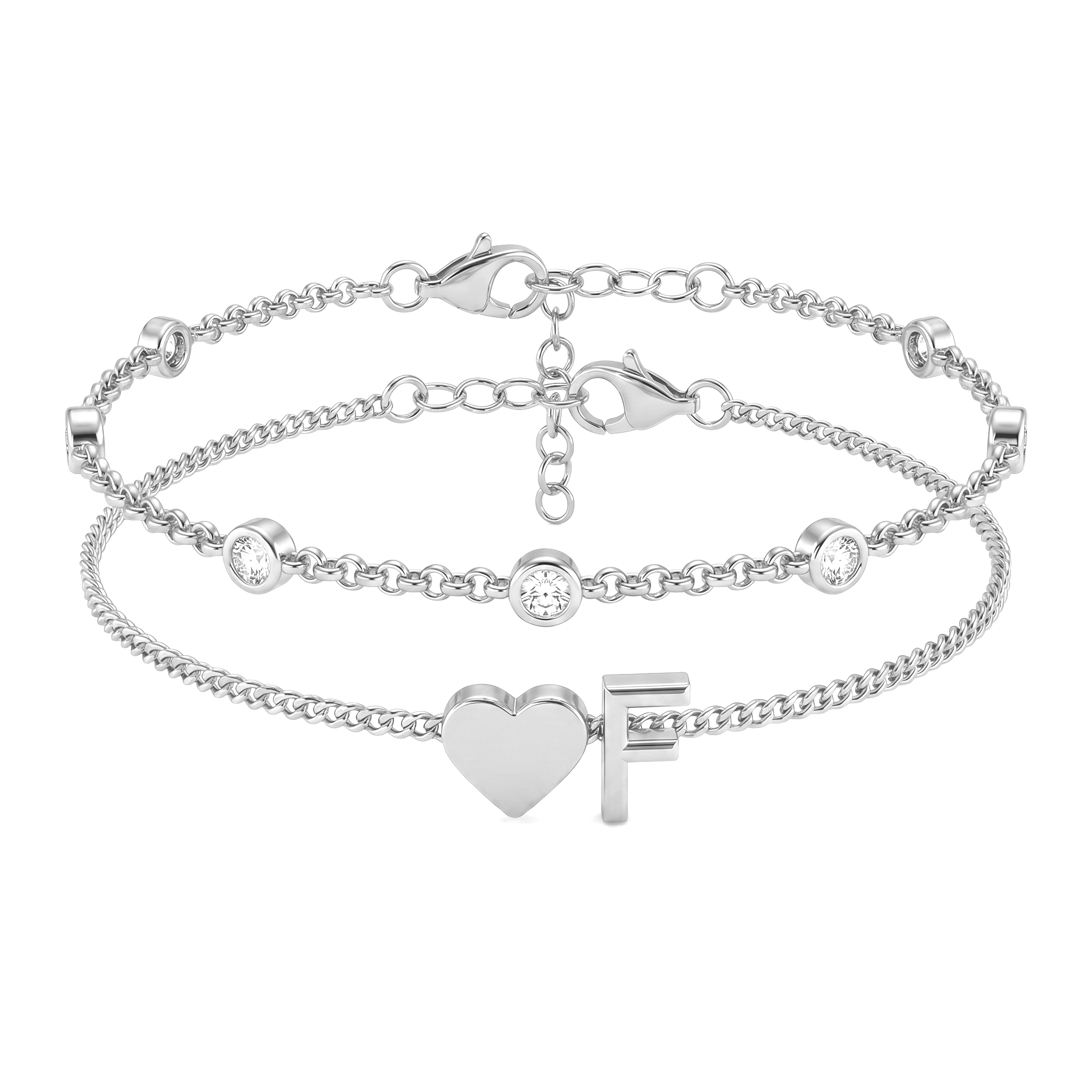 Bracelete de Iniciais "Amor"