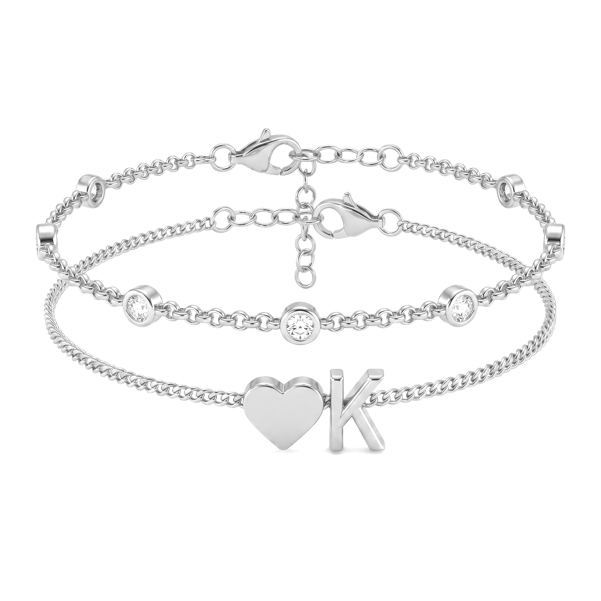 Bracelete de Iniciais "Amor"