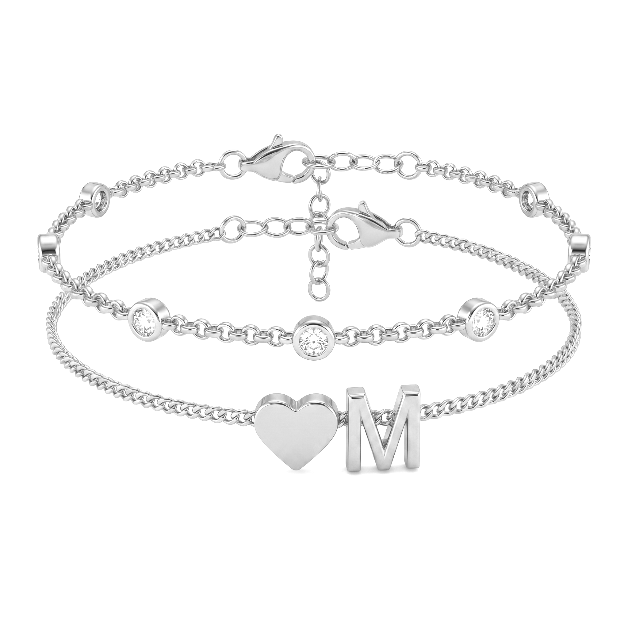 Bracelete de Iniciais "Amor"