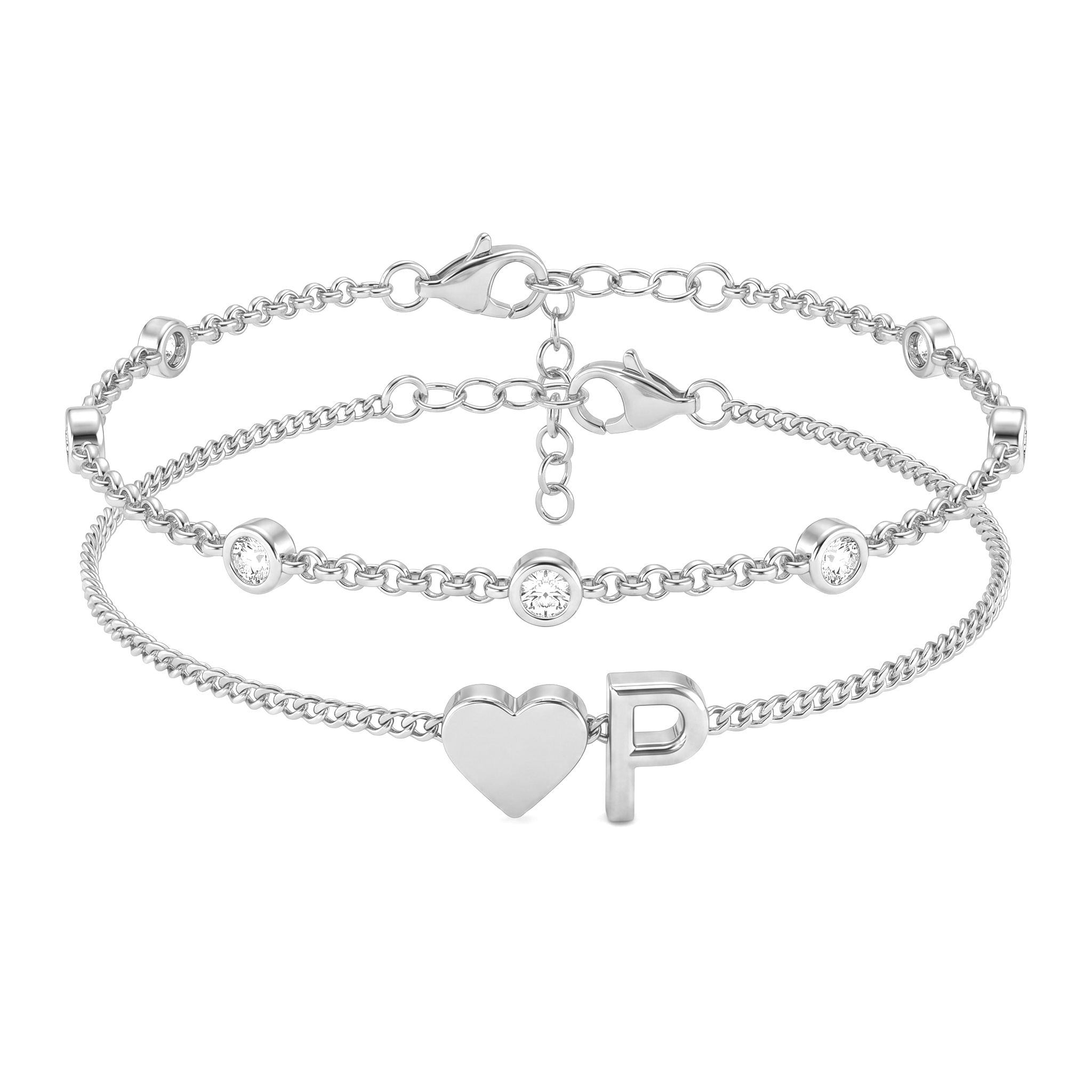 Bracelete de Iniciais "Amor"