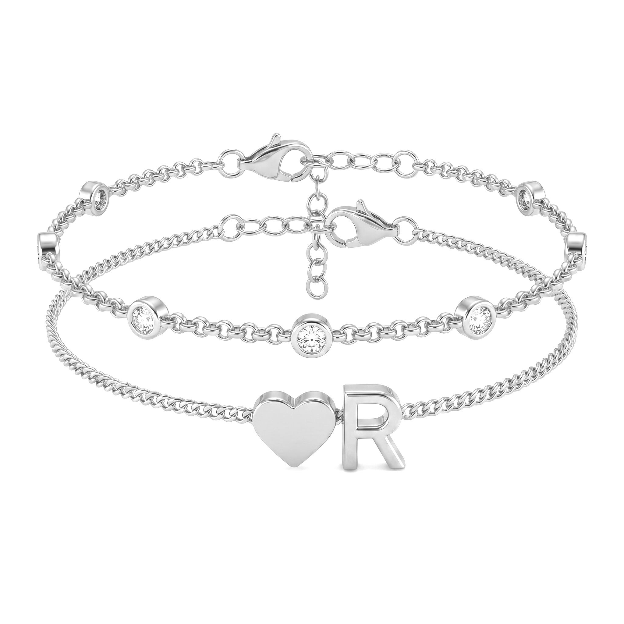 Bracelete de Iniciais "Amor"