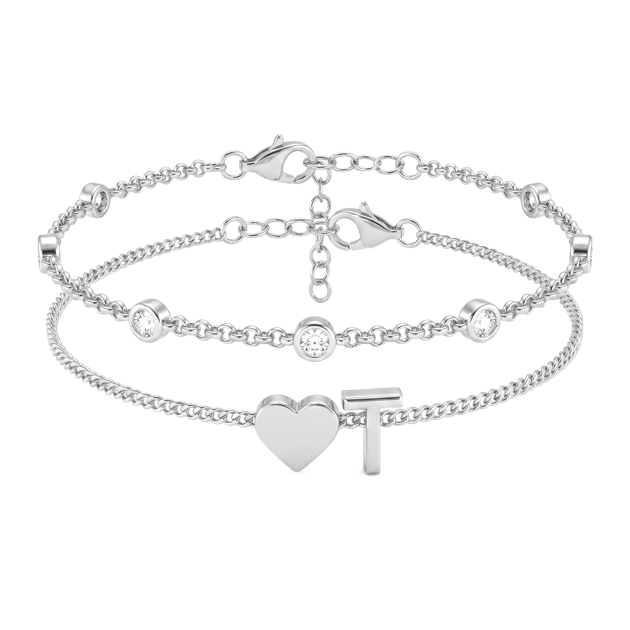 Bracelete de Iniciais "Amor"