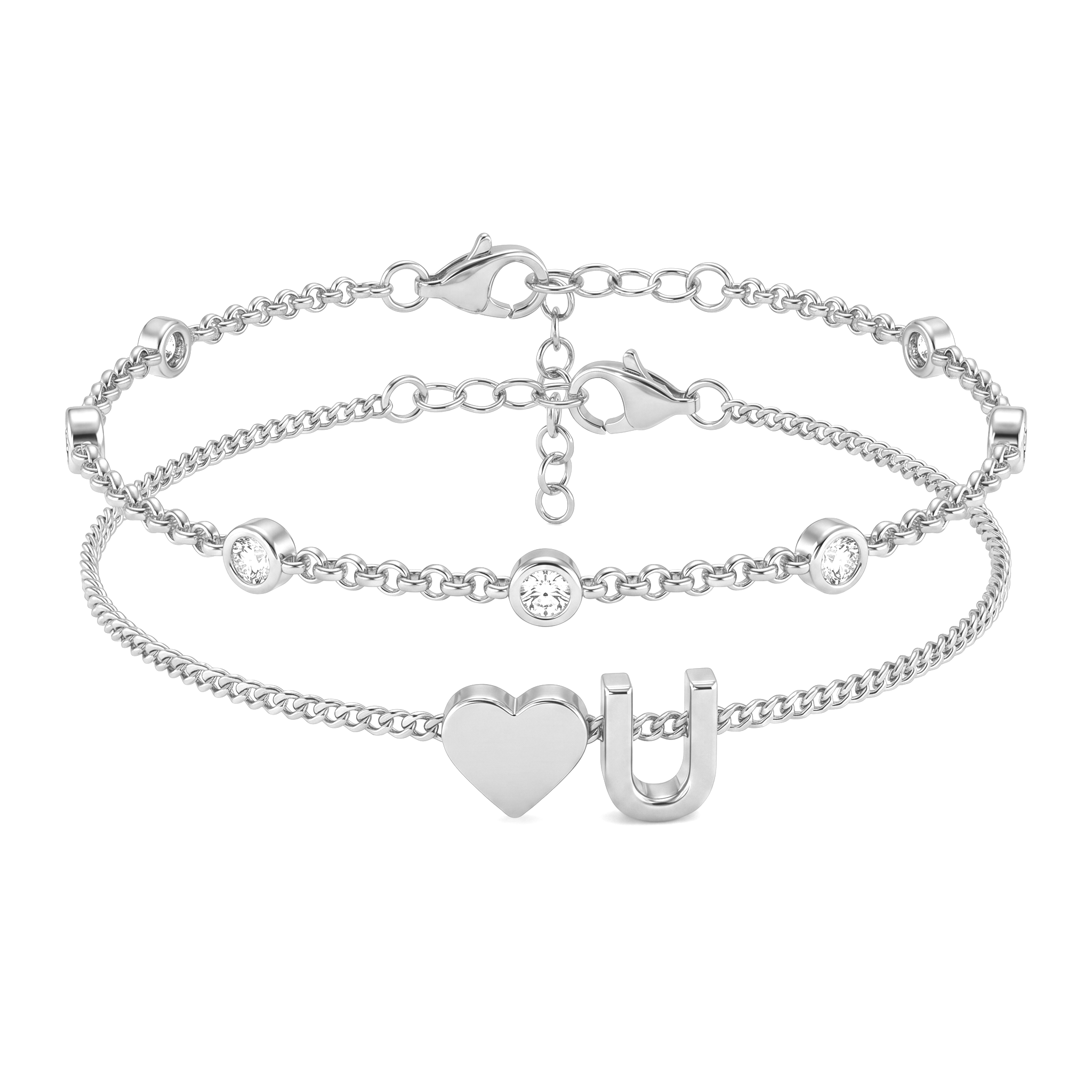 Bracelete de Iniciais "Amor"