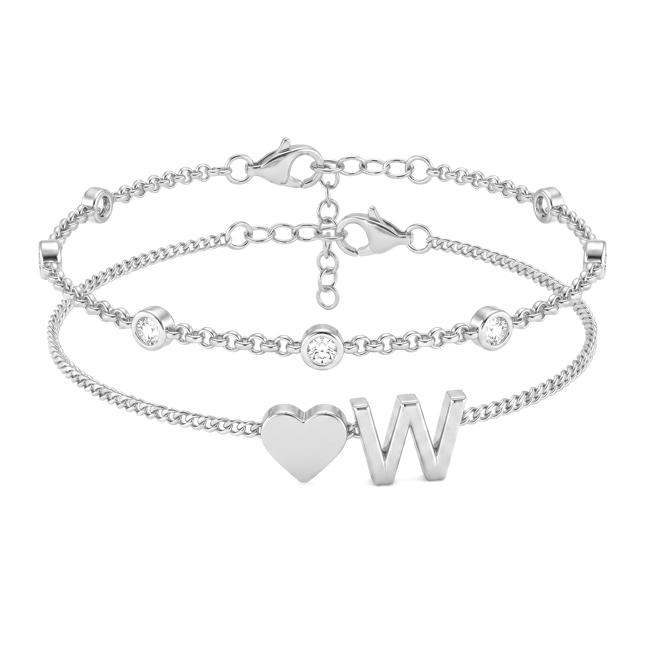 Bracelete de Iniciais "Amor"