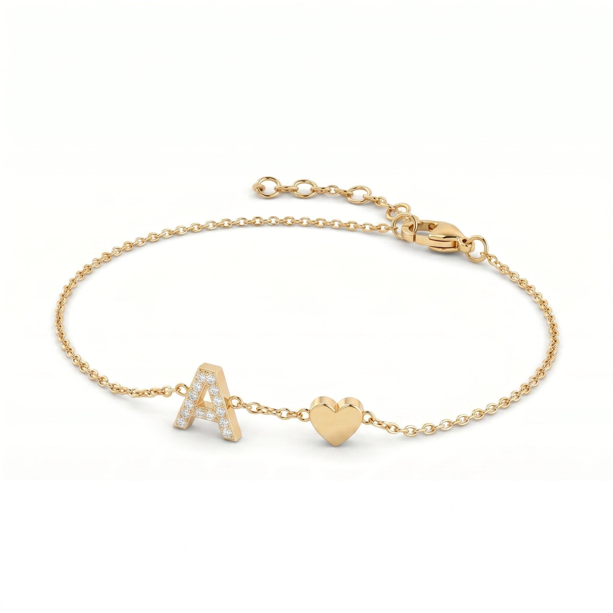 Pulseira de Charms Inicial