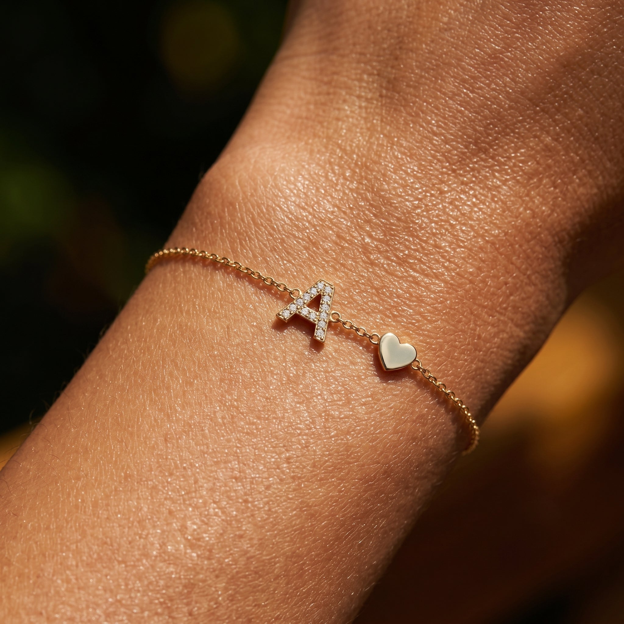 Pulseira de Charms Inicial