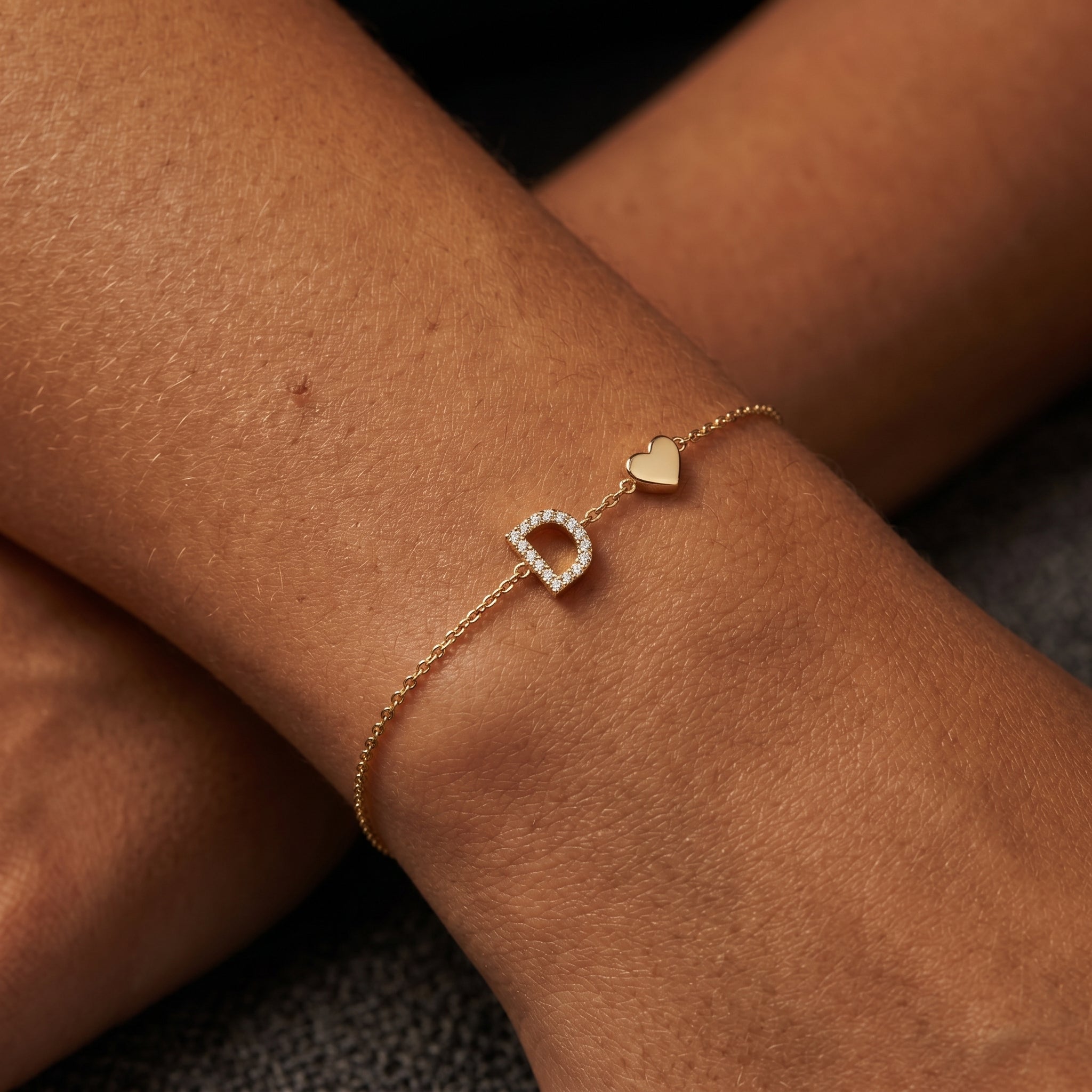 Pulseira de Charms Inicial
