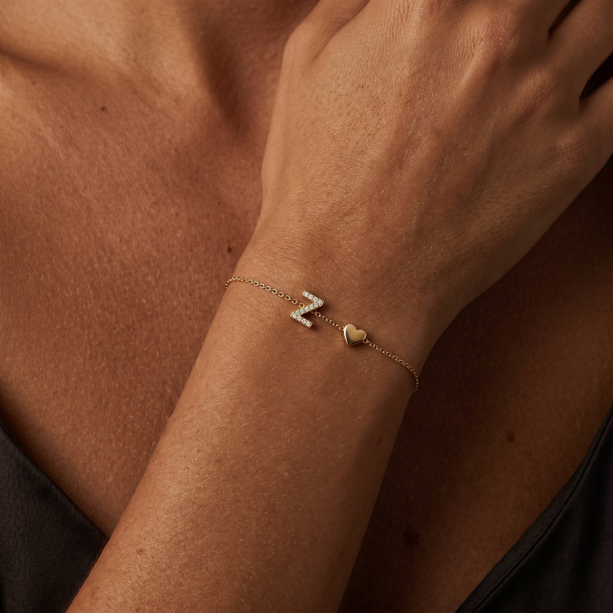Pulseira de Charms Inicial