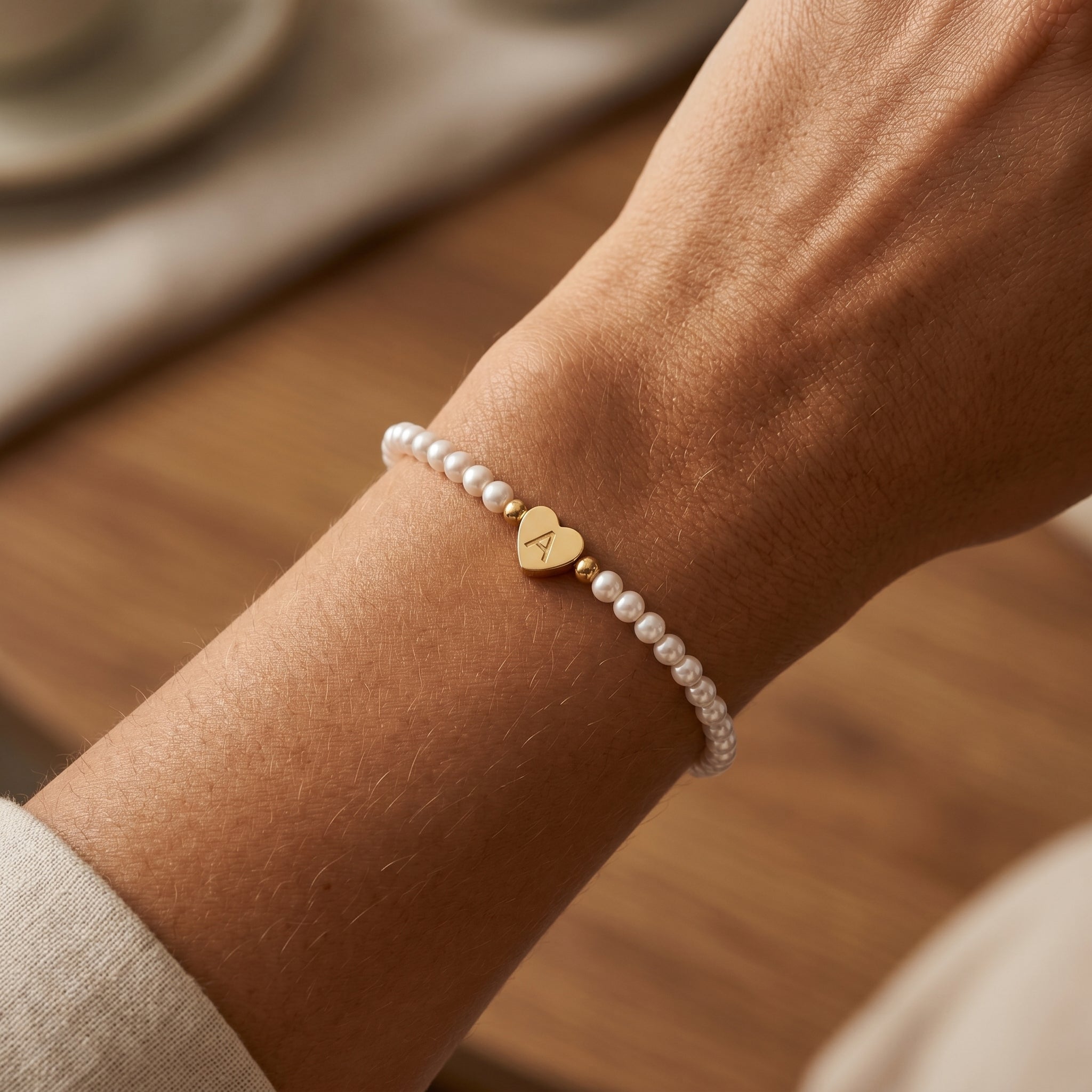 Pulseira de Nome "Pérola"
