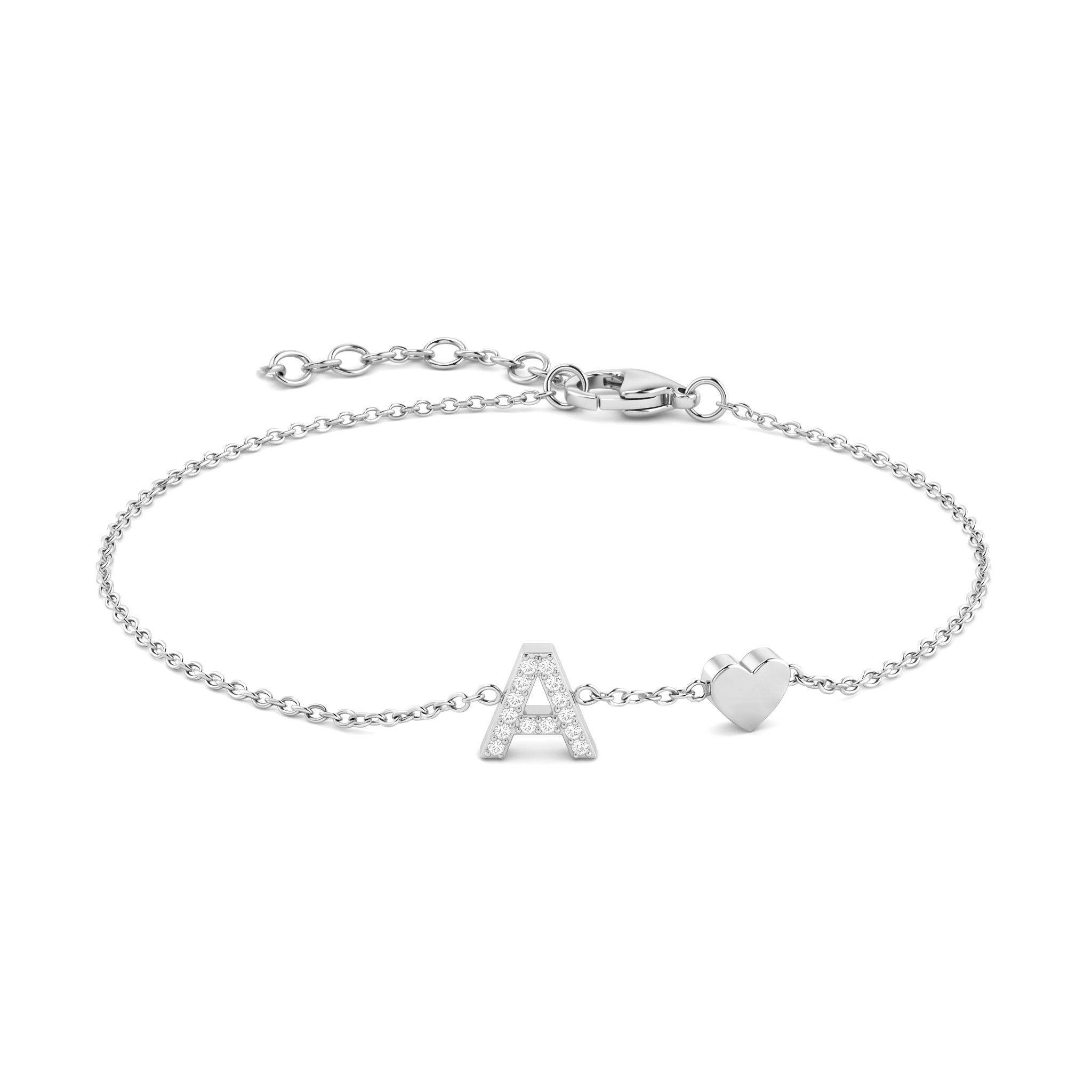 Pulseira de Charms Inicial