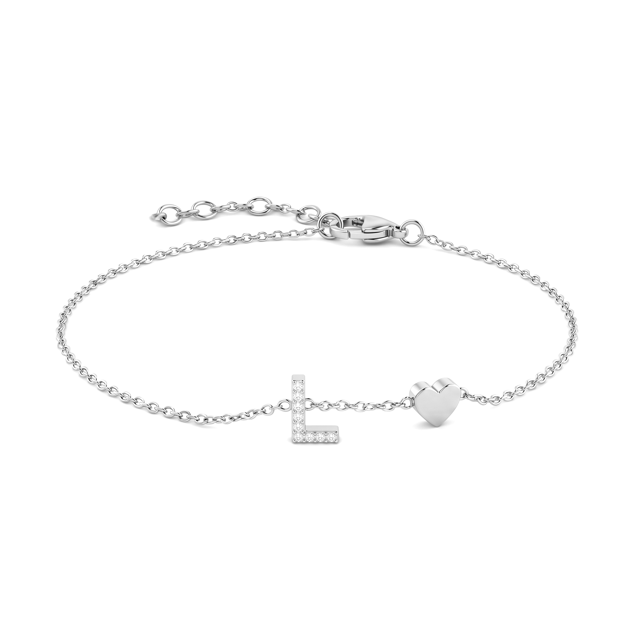 Pulseira de Charms Inicial