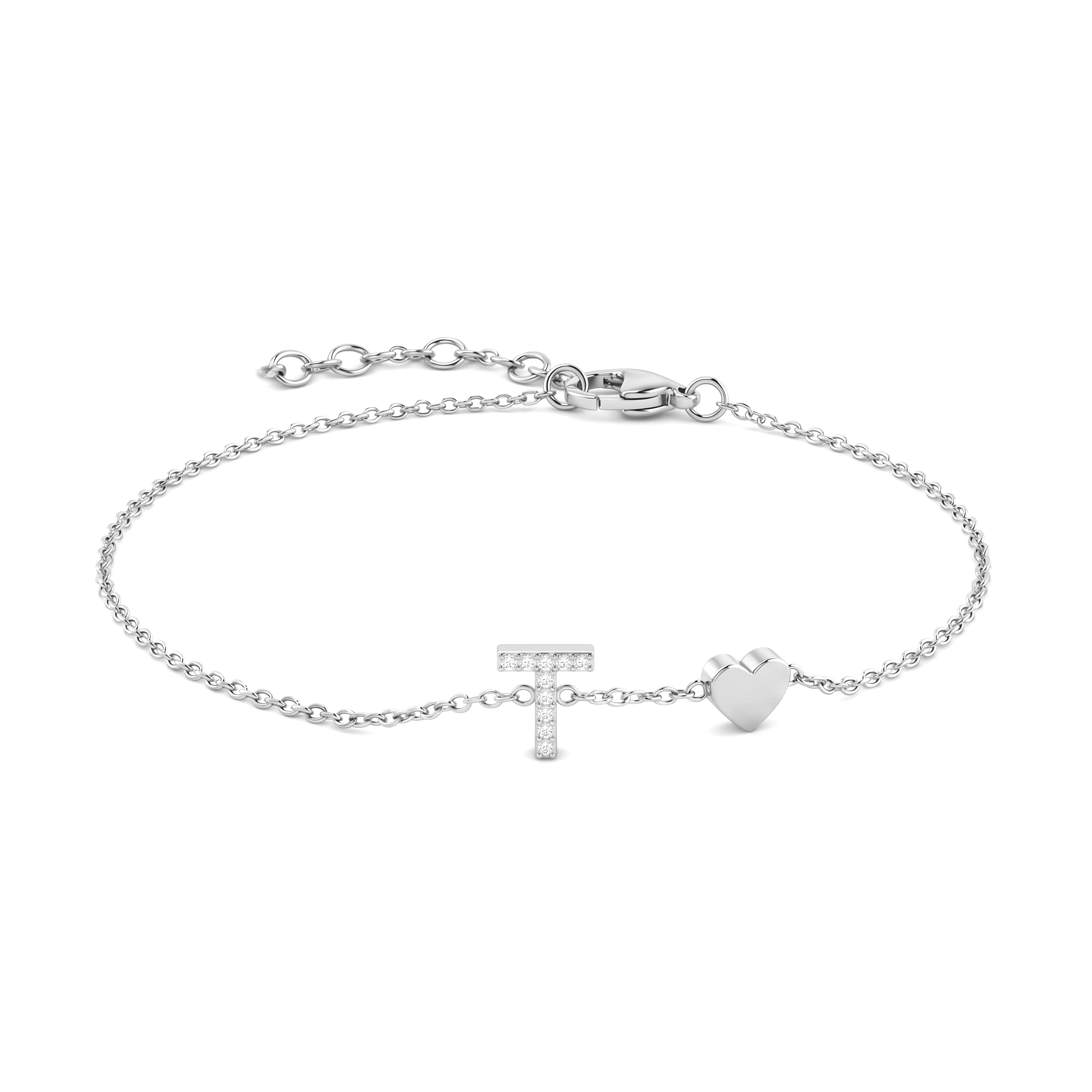 Pulseira de Charms Inicial