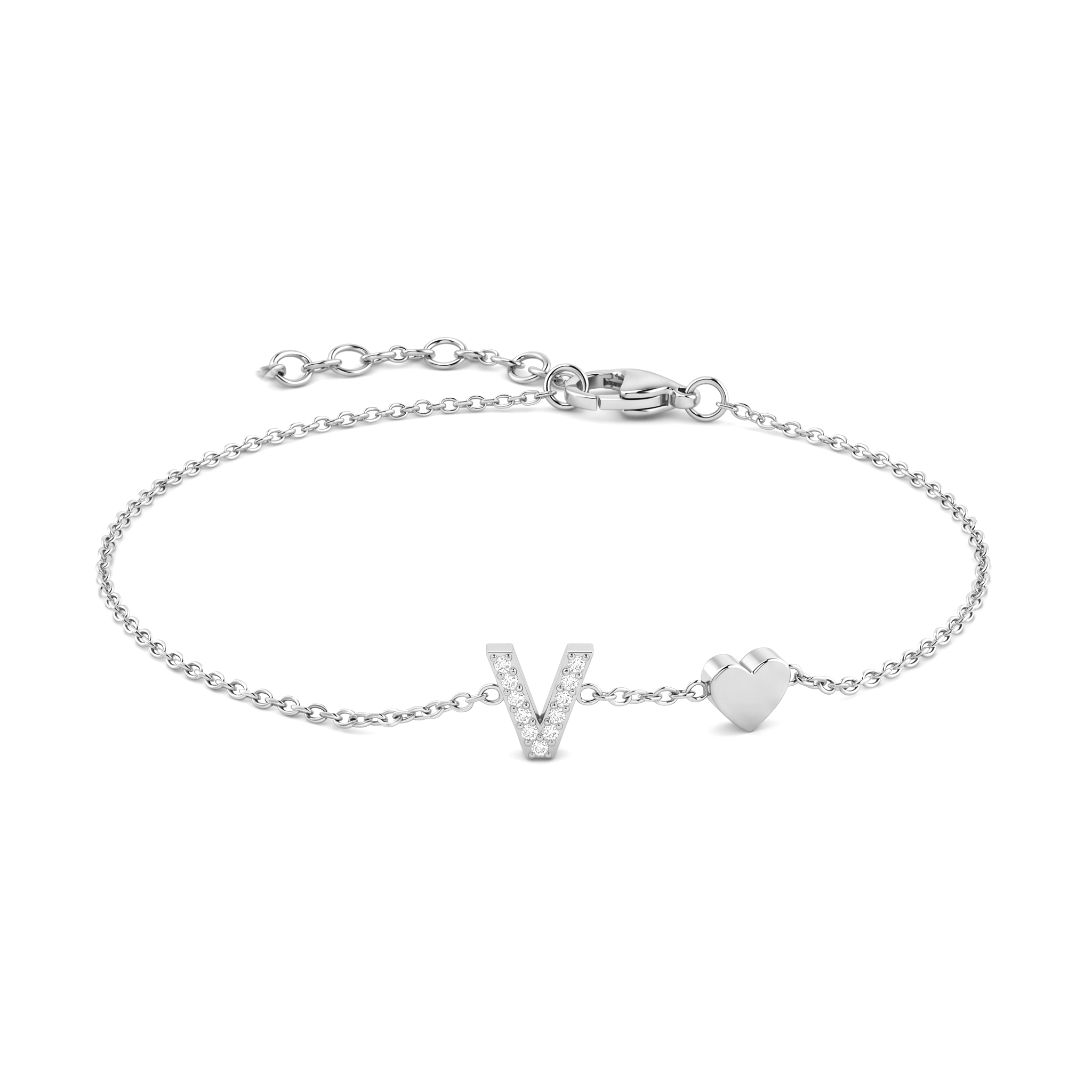 Pulseira de Charms Inicial