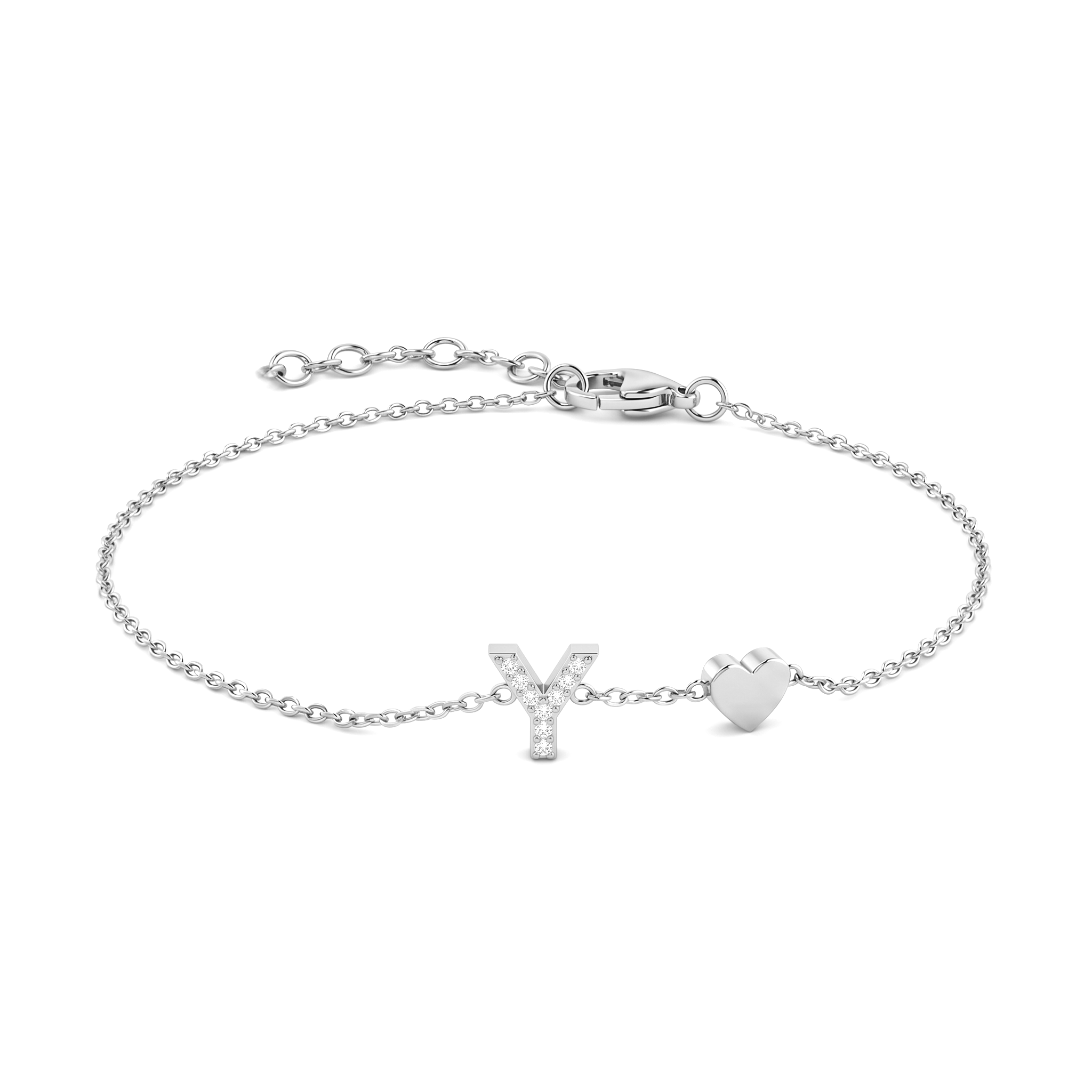 Pulseira de Charms Inicial