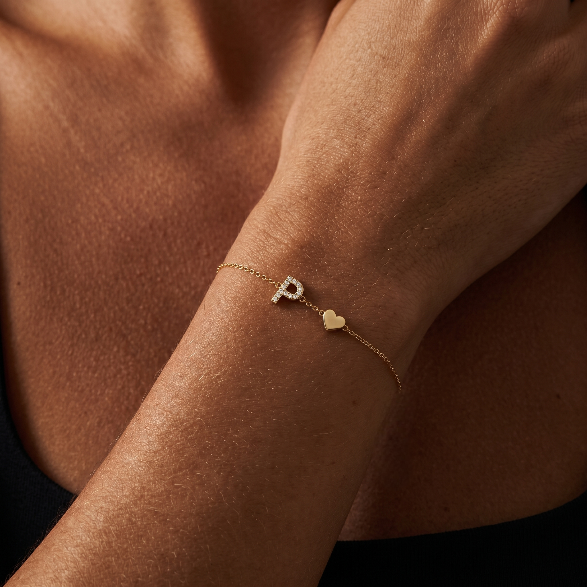 Pulseira de Charms Inicial